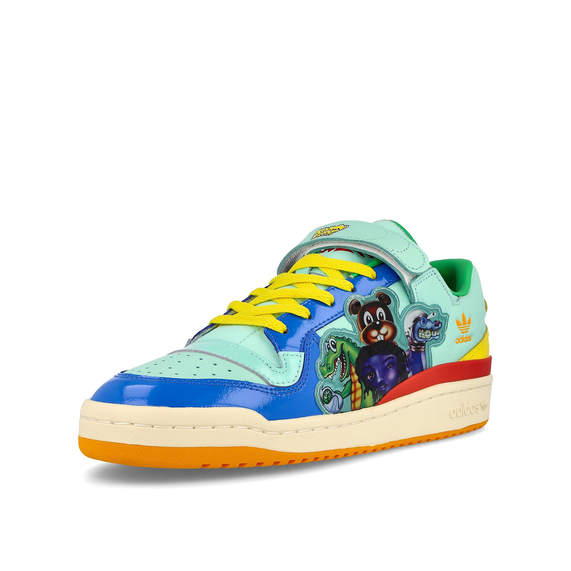 adidas Kerwin Frost x adidas Forum Low Benchmate Clear Mint-Multicolor-Multicolor Sneakers  Close Up | Overkill