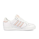 adidas wmns continental 80 stripes Cloud White / Off White / Bliss Orange Low Top Sneakers  Silhouette | Overkill