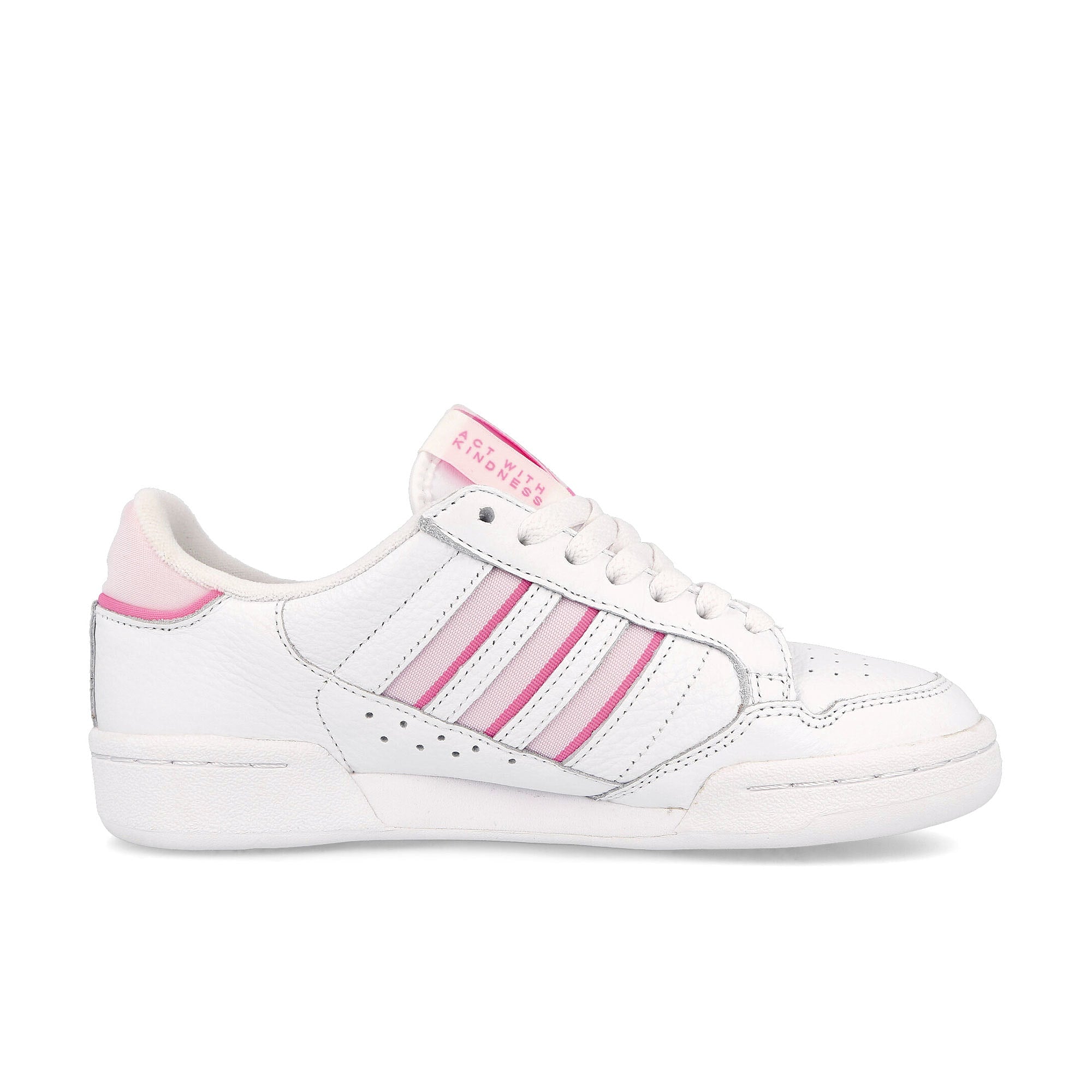 adidas wmns continental 80 stripes Cloud White-Clear Pink-Almost Pink Low Top Sneakers  Silhouette | Overkill