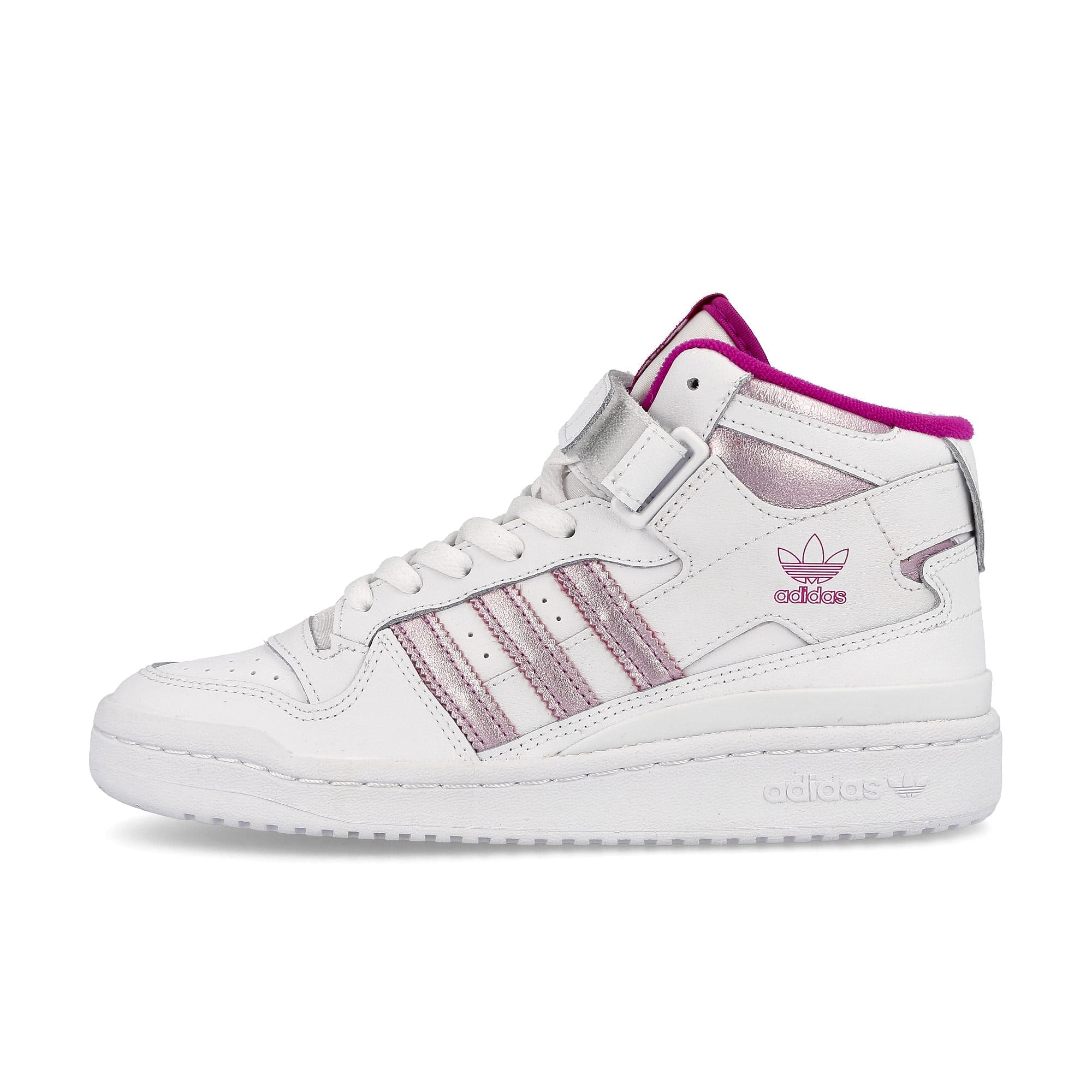 adidas wmns forum mid Footwear White-Footwear White-Sonic Fuchsia Sneakers GX5054 | Overkill