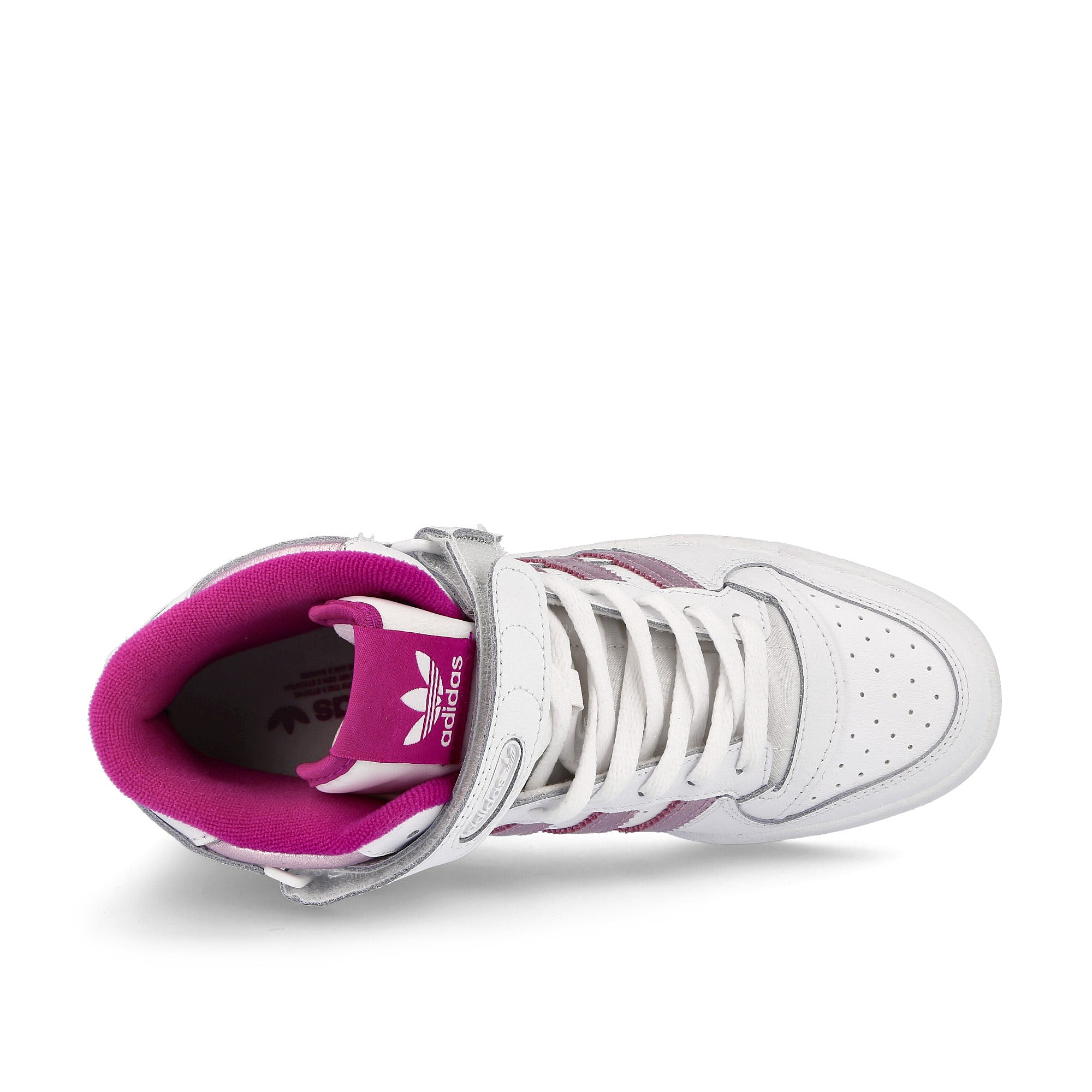 adidas wmns forum mid Footwear White-Footwear White-Sonic Fuchsia Sneakers  Detailfoto | Overkill