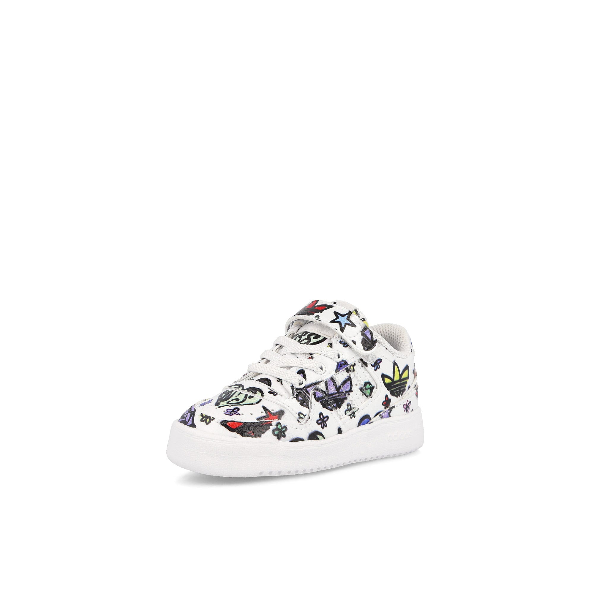 adidas Jeremy Scott x adidas Forum Low Mono Infants Footwear White-Footwear White-Core Black Low Top Sneakers  Detailfoto | Overkill