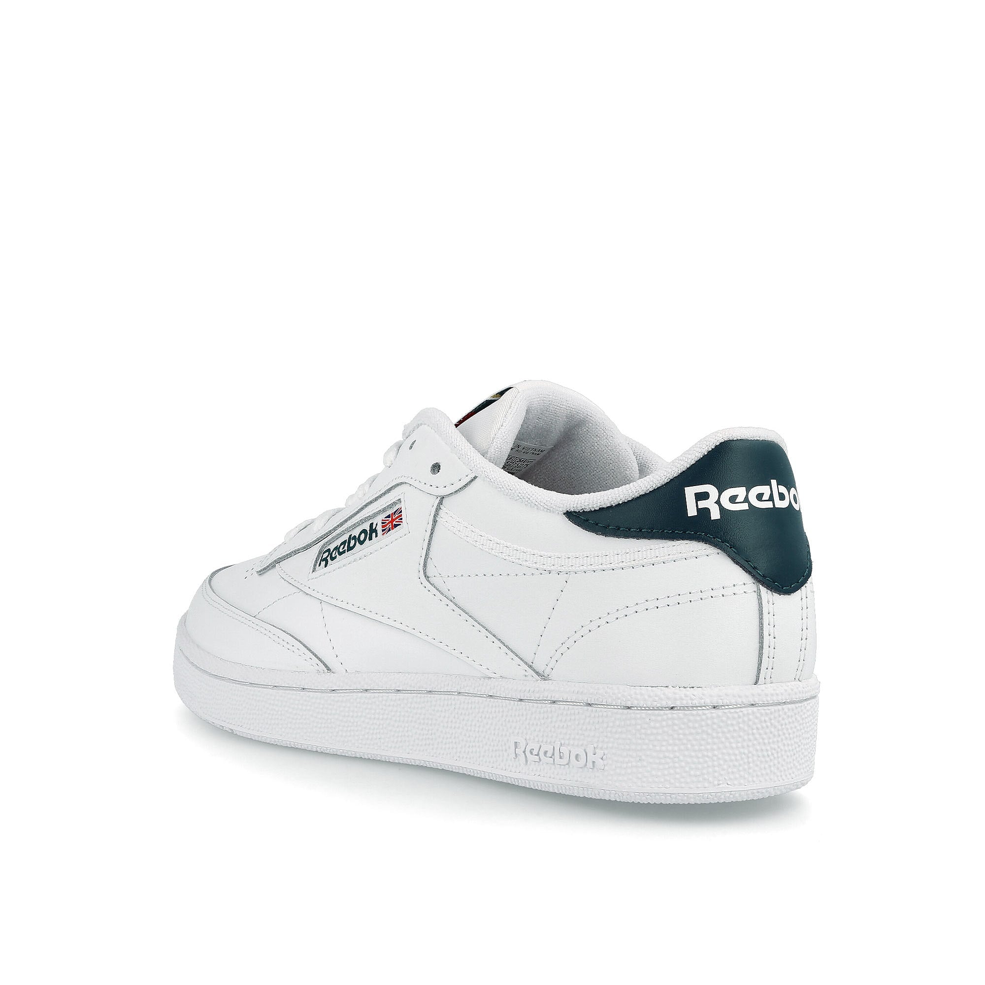 Reebok club c 85 Footwear White / Footwear White / Midnight Pine  Close-up | Overkill