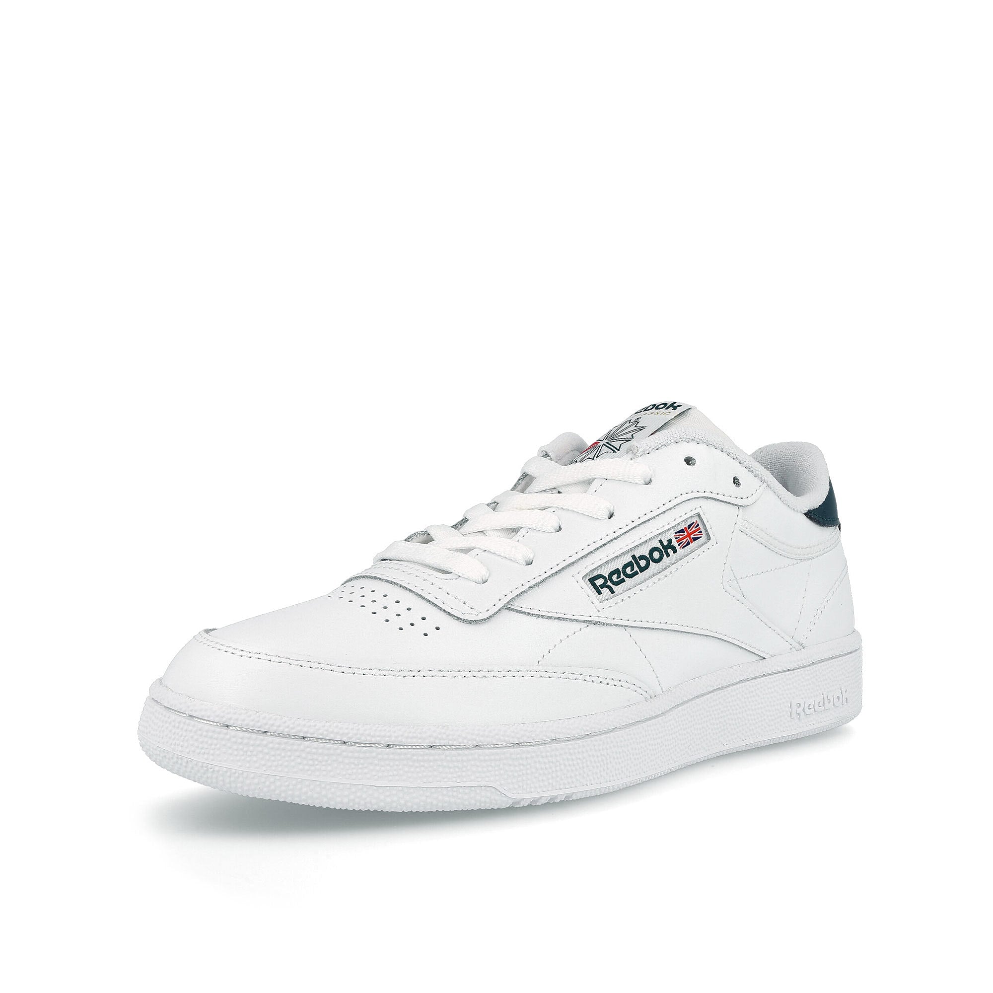 Reebok club c 85 Footwear White / Footwear White / Midnight Pine  Detailfoto | Overkill