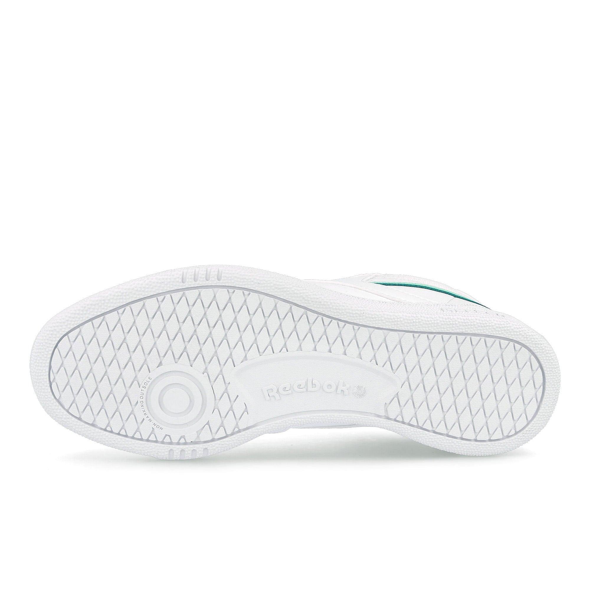 Reebok club c 85 vegan Footwear White / Hint Mint / Midnight Pine  Detail view 2 | Overkill