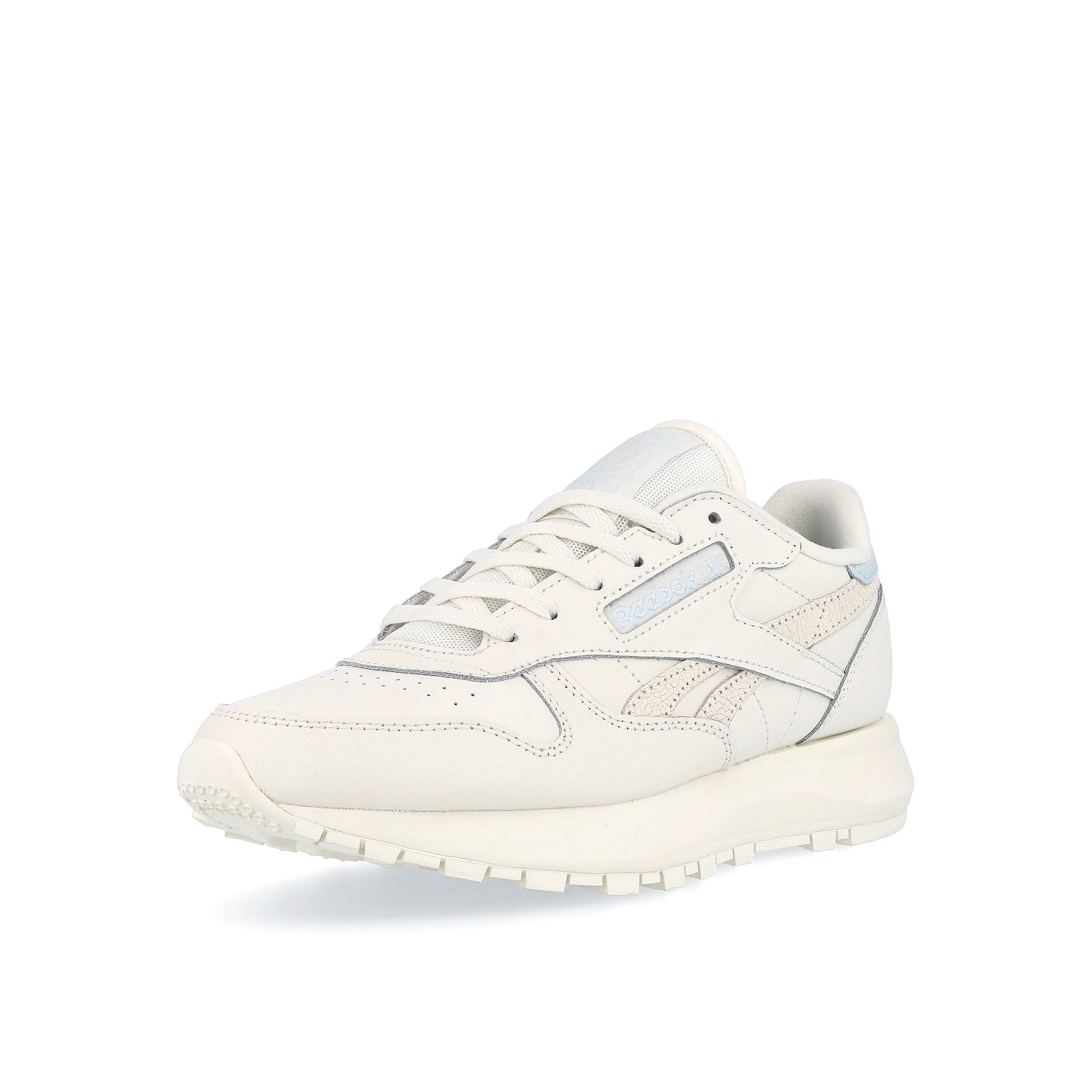 Reebok wmns classic leather sp Chalk / Chalk / Glass Blue  Detailfoto | Overkill