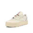 Reebok wmns club c double geo Chalk-Alabaster-Soft Ecru Sneakers  Close Up | Overkill