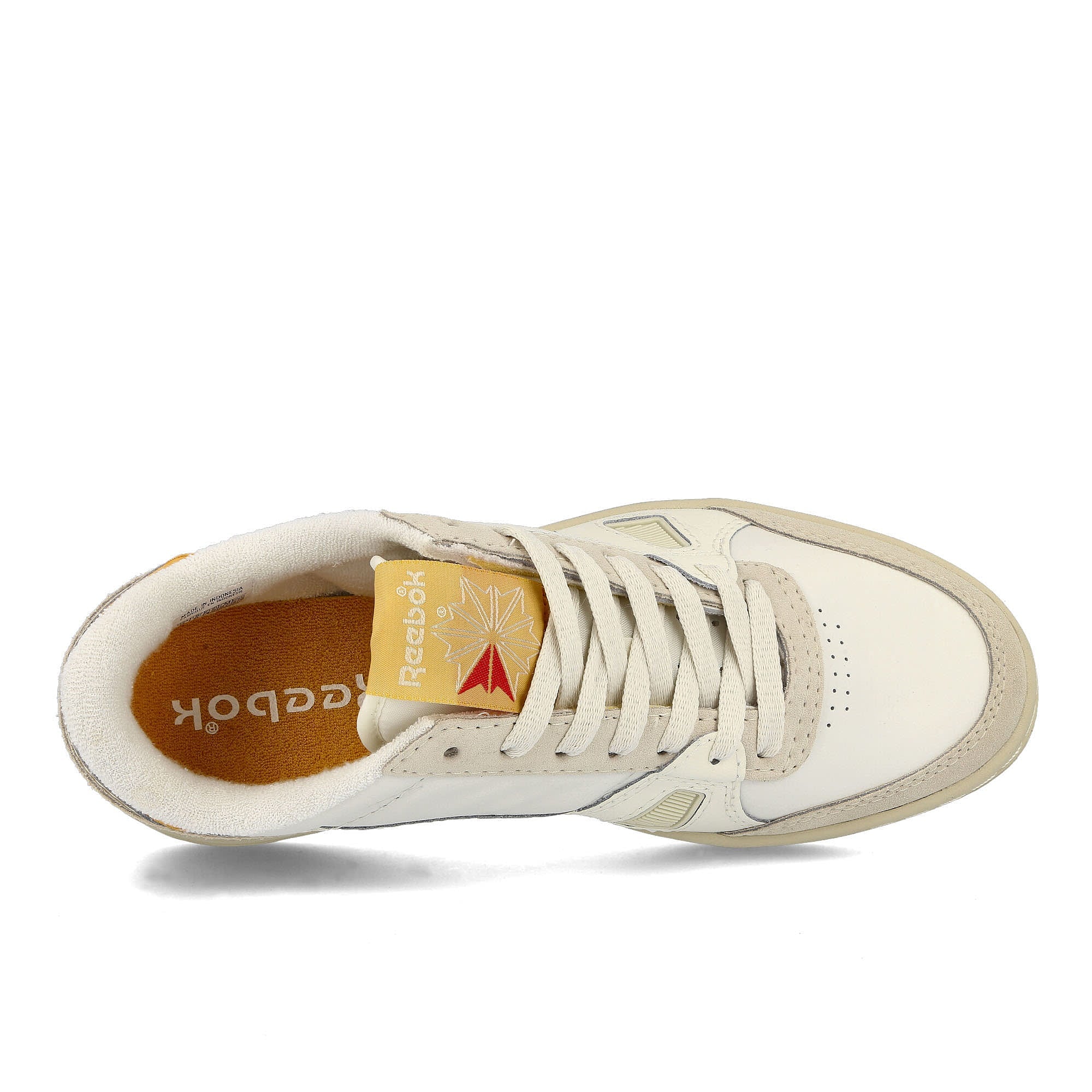 Reebok lt court Bright Ochre / Cloud White / Vector Red Sneakers  Detailfoto | Overkill