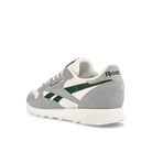 Reebok classic leather Pure Grey / Dark Green / Chalk Low Top Sneakers  Material | Overkill