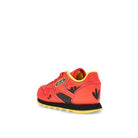 Reebok Jurassic Park x Reebok Classic Leather Infants Radiant Red / Coal / Blaze Yellow  Close-up | Overkill