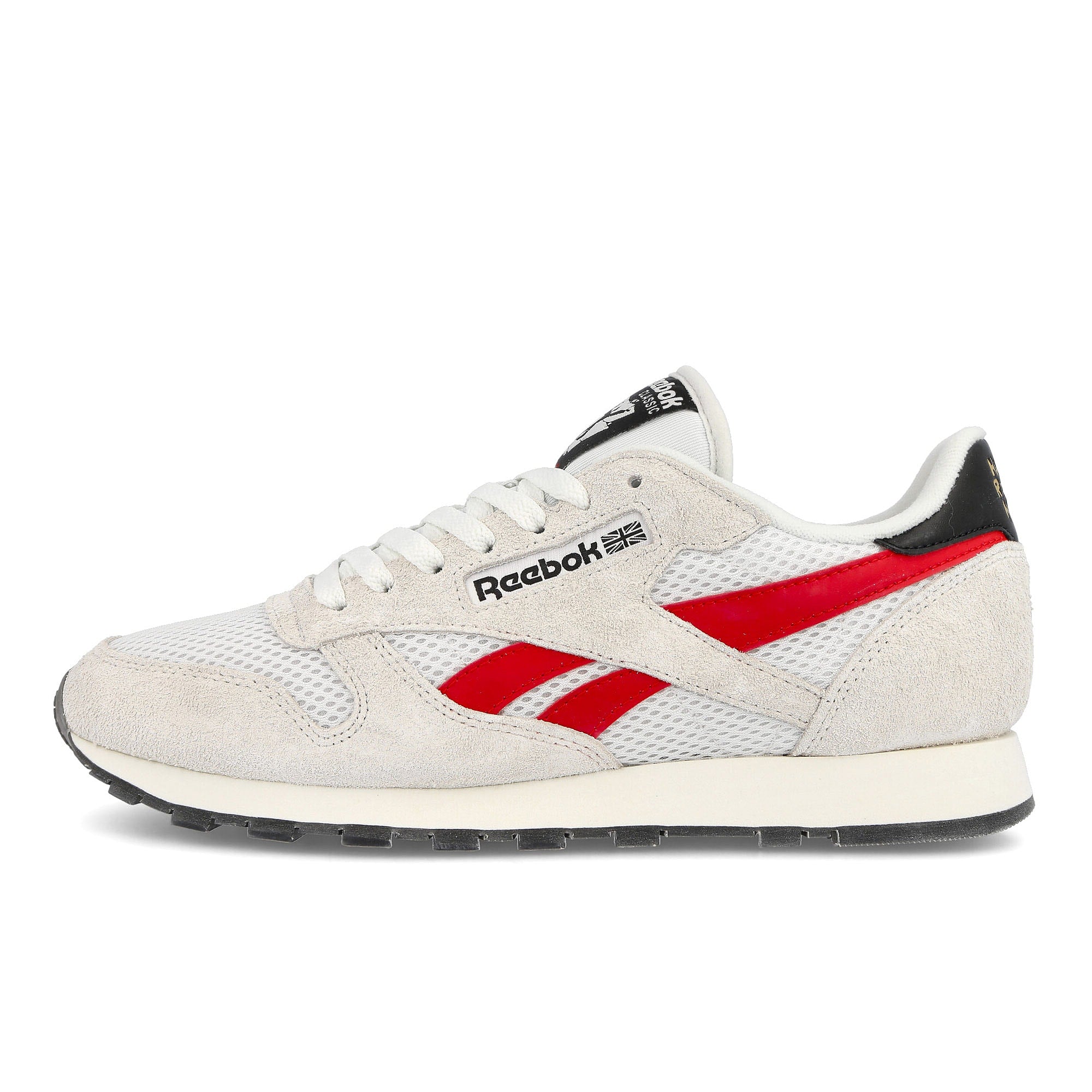 Reebok classic leather human rights now Pure Grey 1-Vector Red-Gold Metallic Low Top Sneakers GY0705 | Overkill