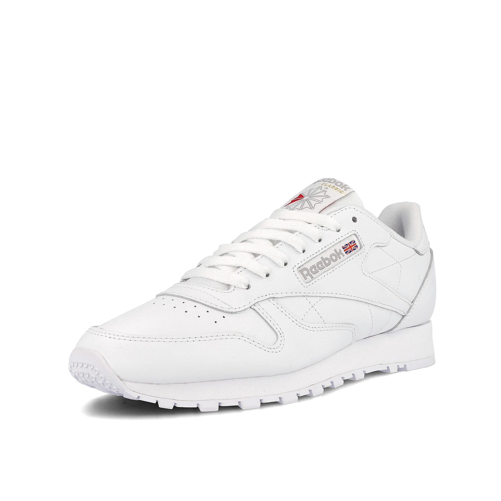 Reebok Classic Leather Footwear White / Footwear White / Pure Grey 3 Low Top Sneakers  Close Up | Overkill