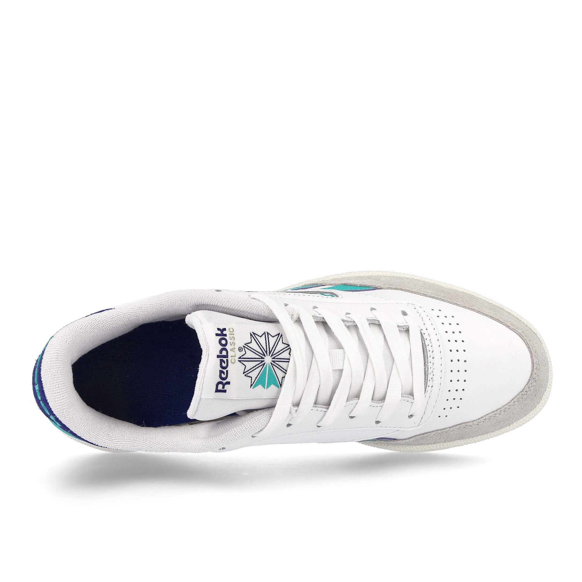 Reebok club c revenge Footwear White / Classic Teal / Bold Purple Sneakers  Detailfoto | Overkill