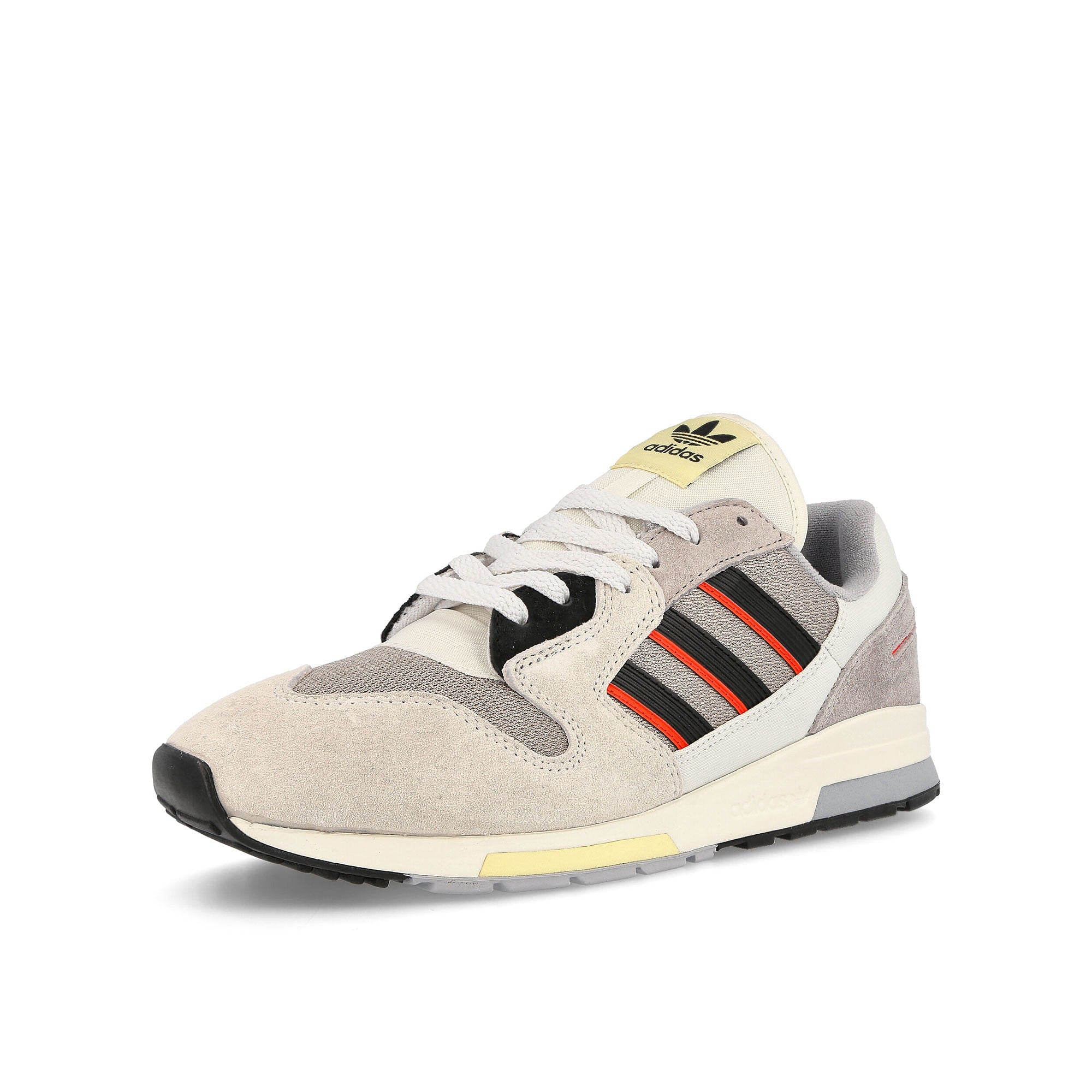 adidas zx 420 Crystal White-Crystal White-Metal Grey Sneakers  Close Up | Overkill