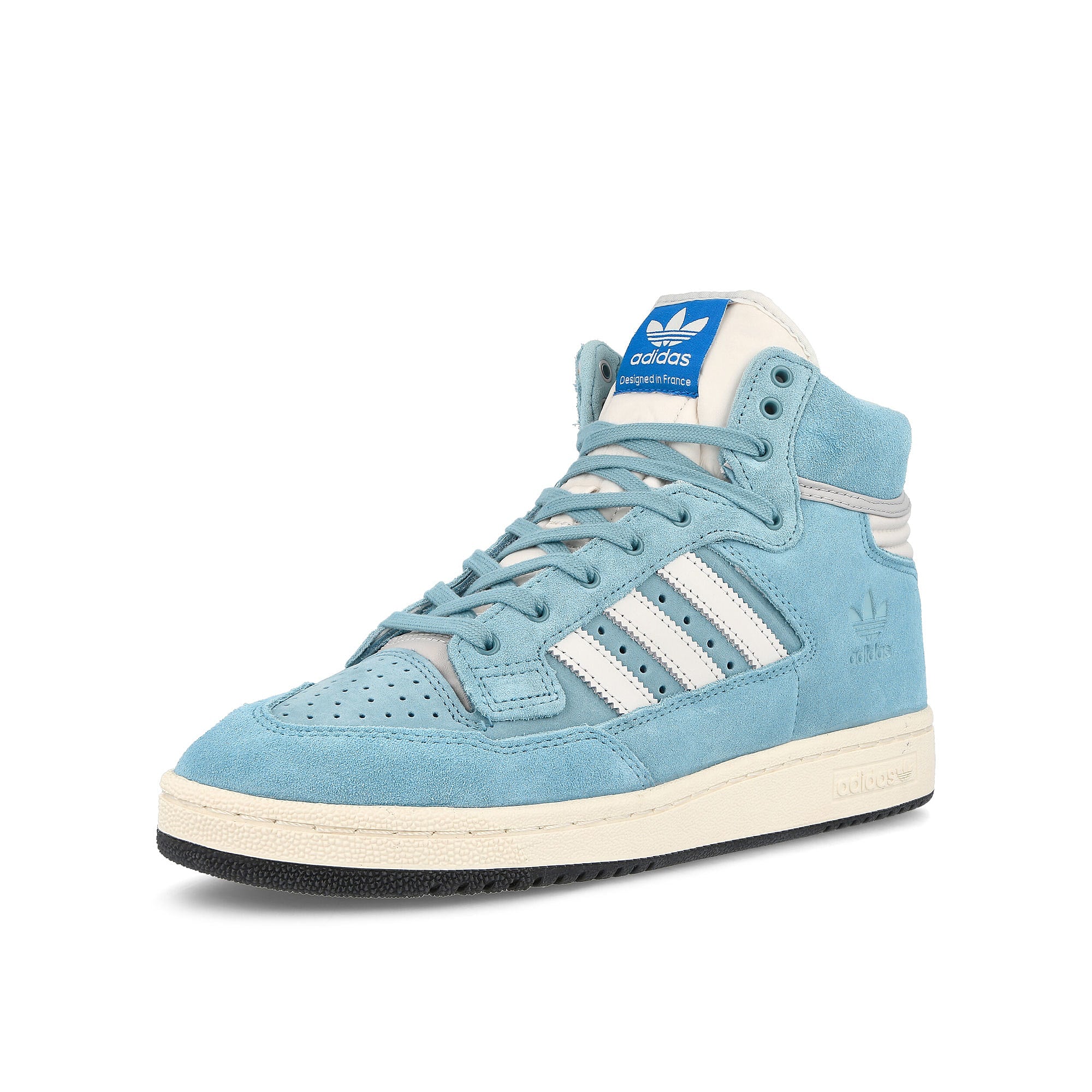 adidas Centennial 85 High Preblu-Crywht-Cwhite High Top Sneakers  Close Up | Overkill