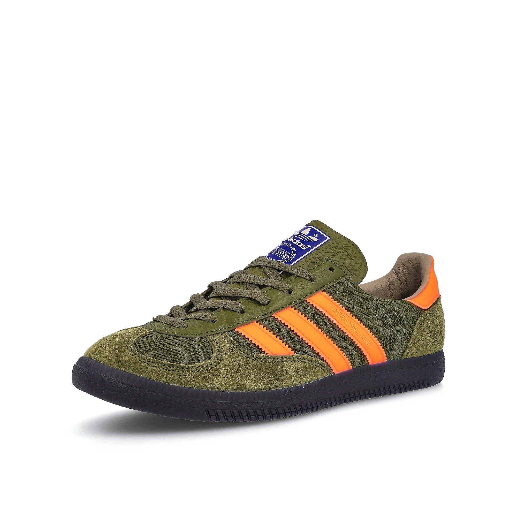 adidas spzl barrowland Dust Green / Signal Orange / Night Navy  Detailfoto | Overkill