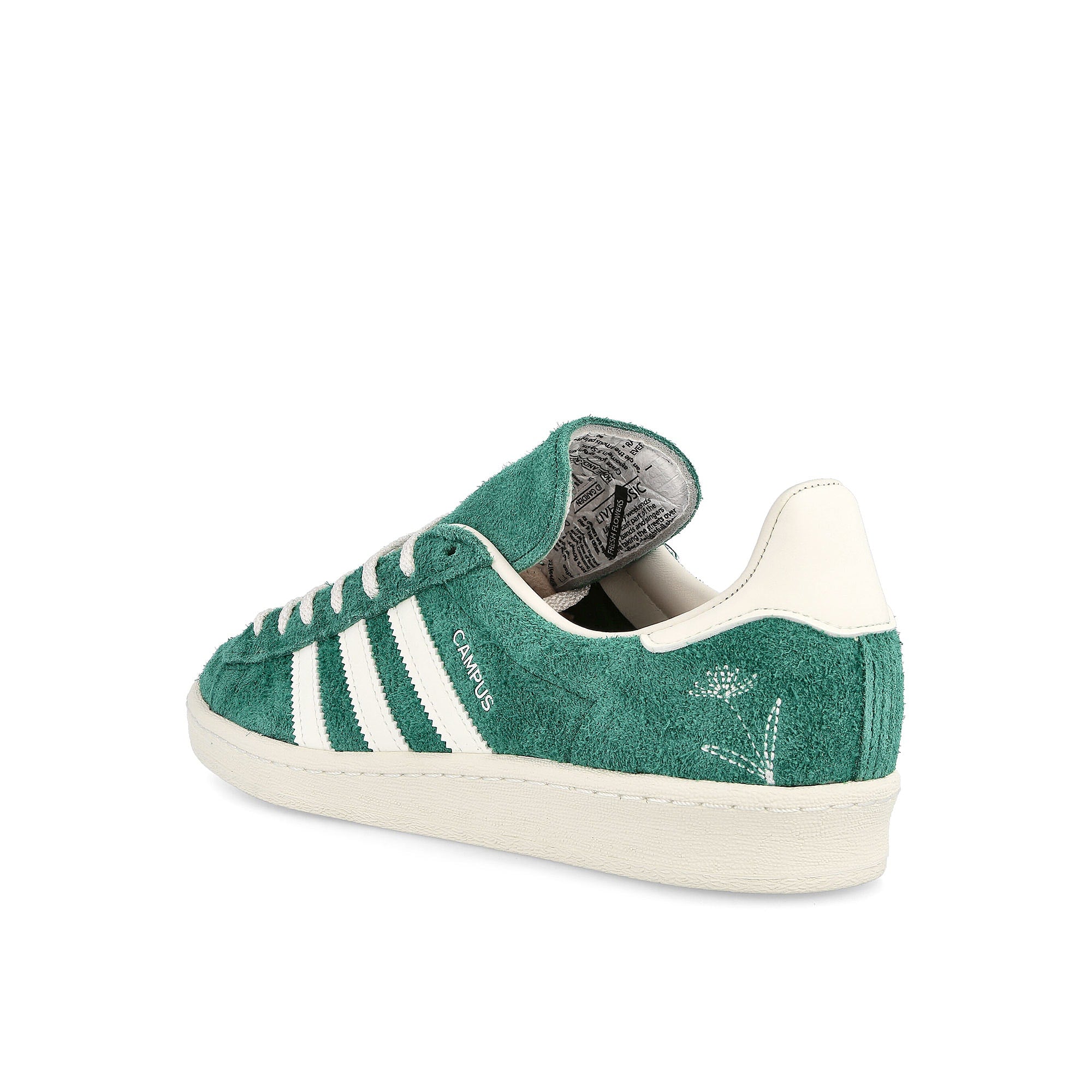 adidas campus 80s Collegiate Green-Off White-Off White Low Top Sneakers  Material | Overkill