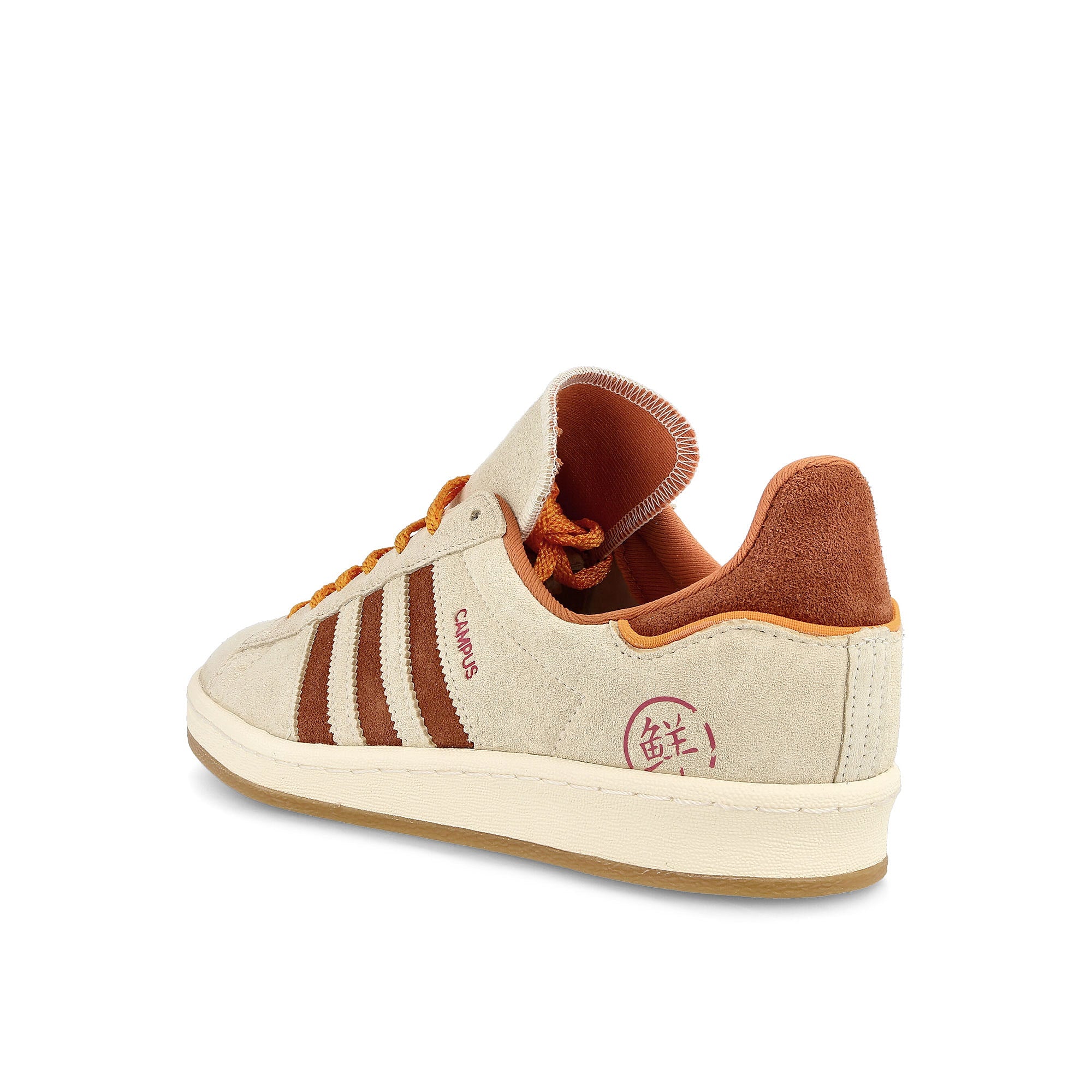 adidas Campus 80s Cream White-Auburn-Eqt Orange Low Top Sneakers  Material | Overkill