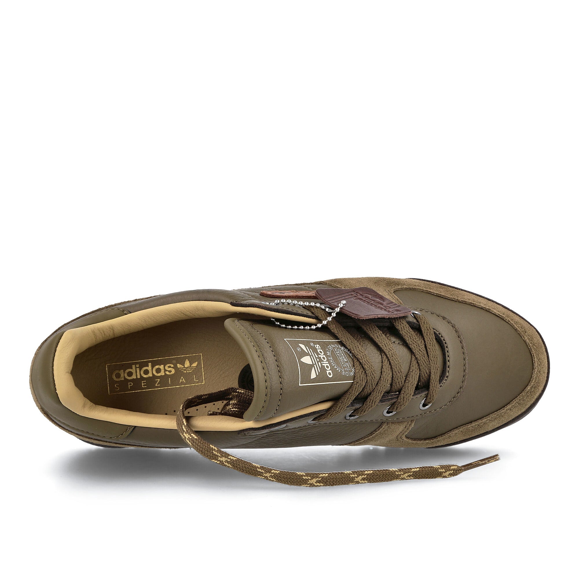 adidas spzl carnforth Trace Olive-Golden Beige-Dark Brown Sneakers  Detailfoto | Overkill