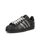 adidas Pleasures x adidas Consortium Superstar Carbon Black-Footwear White-Red Sneakers  Close Up | Overkill