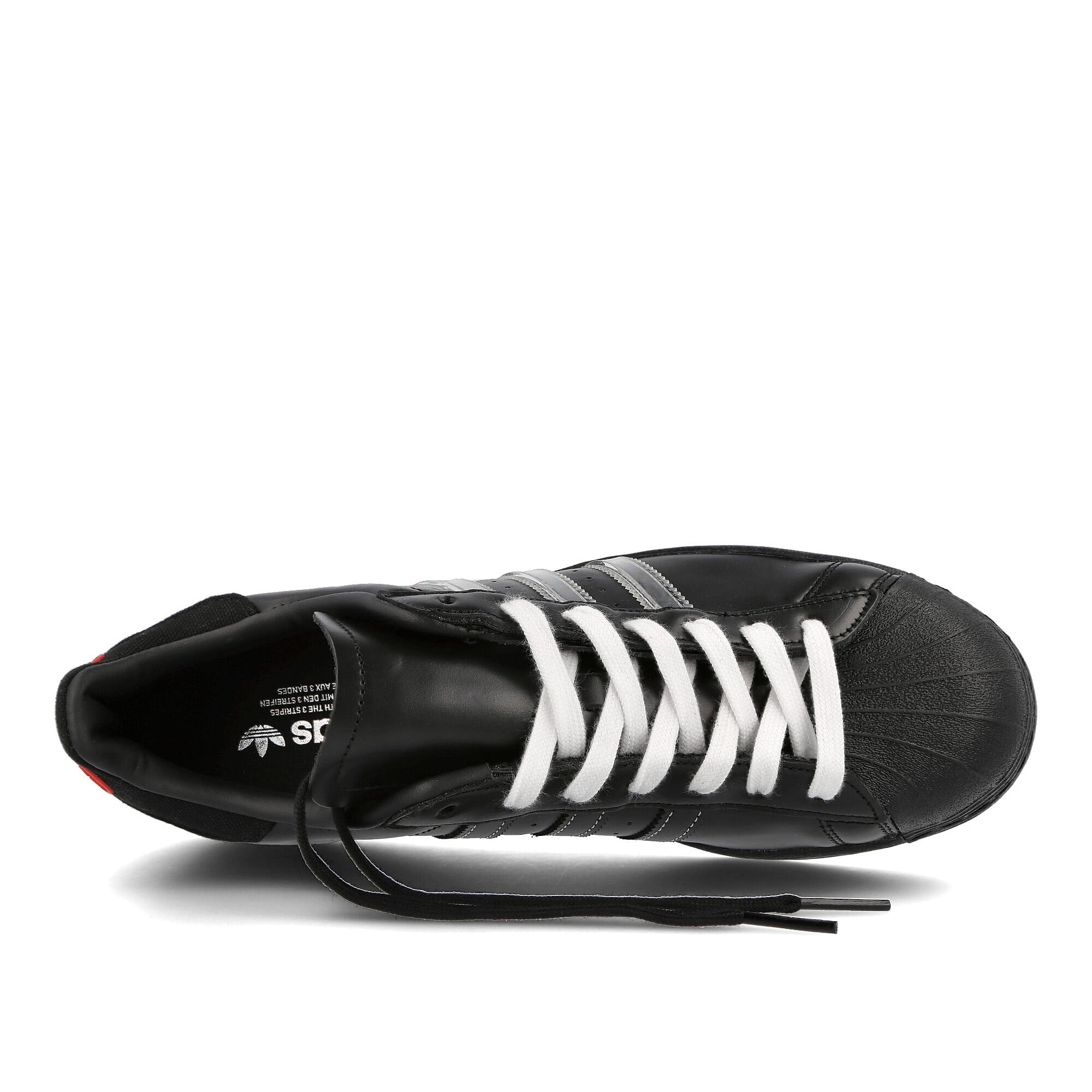 adidas Pleasures x adidas Consortium Superstar Carbon Black-Footwear White-Red Sneakers  Detail View 1 | Overkill