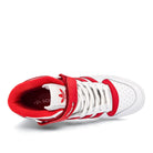 adidas forum mid Footwear White / Vivid Red / Footwear White  Detail view 1 | Overkill