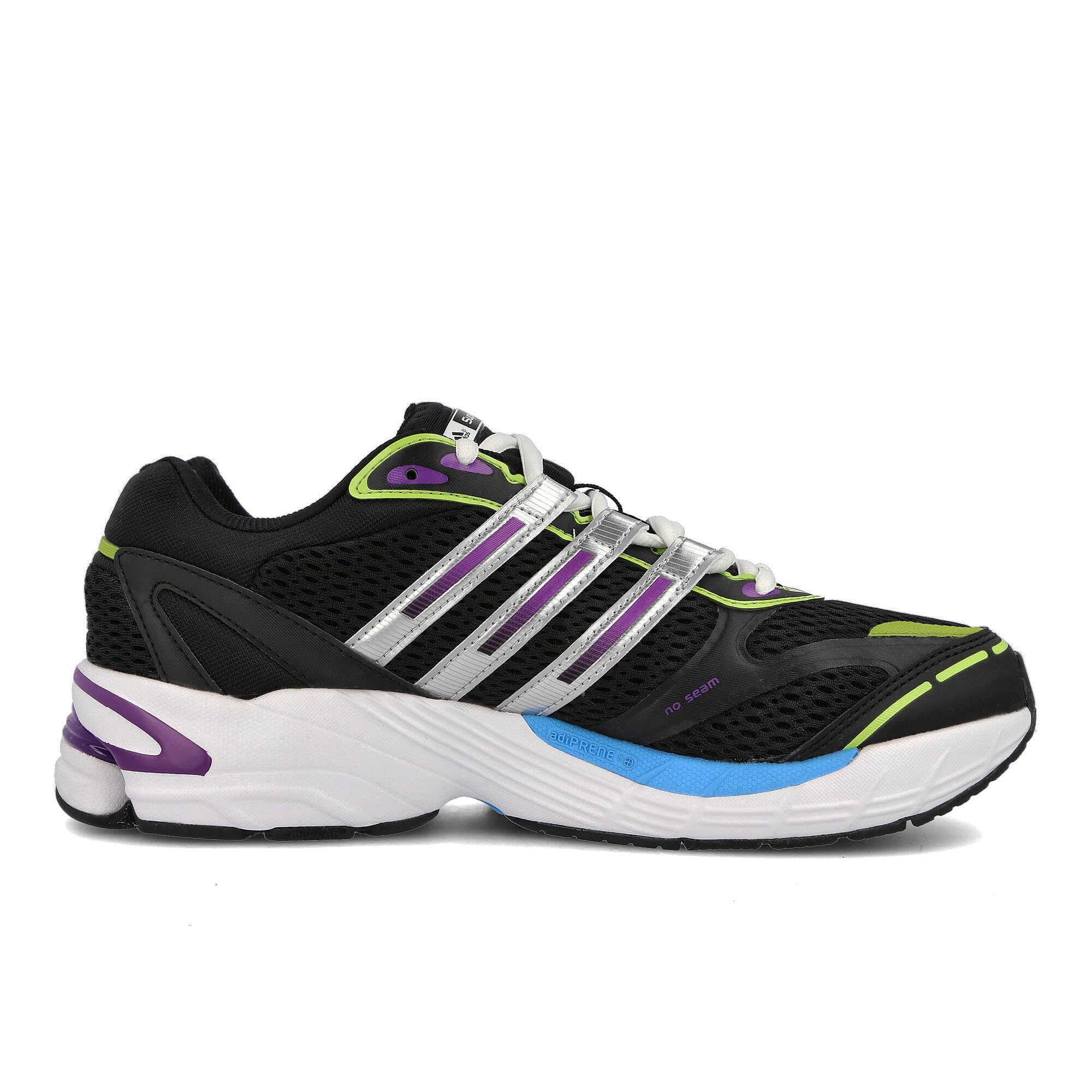 adidas supernova cushion 7 Core Black / Silver Metallic / Semi Solar Green   Material | Overkill