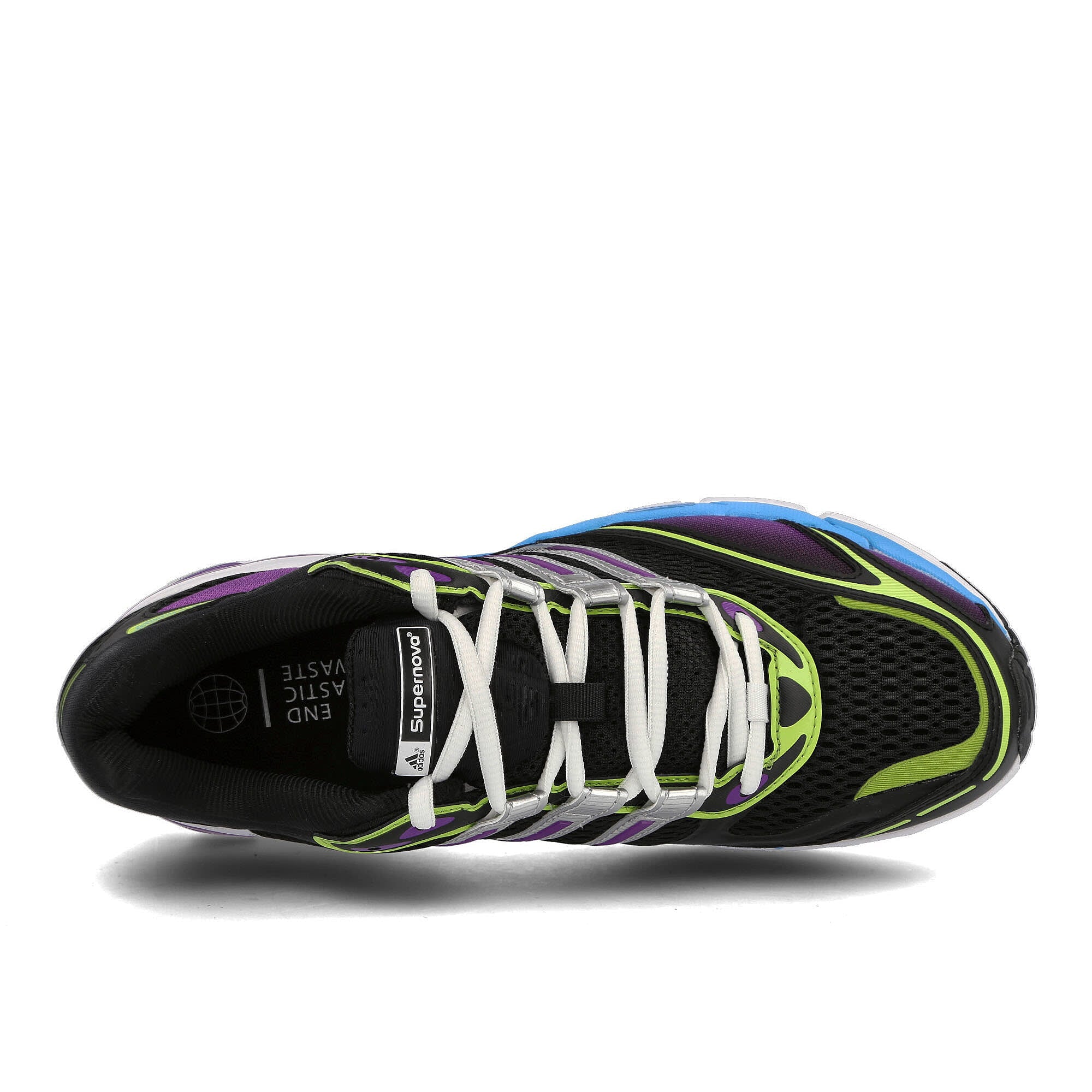adidas supernova cushion 7 Core Black / Silver Metallic / Semi Solar Green  Detail view 1 | Overkill