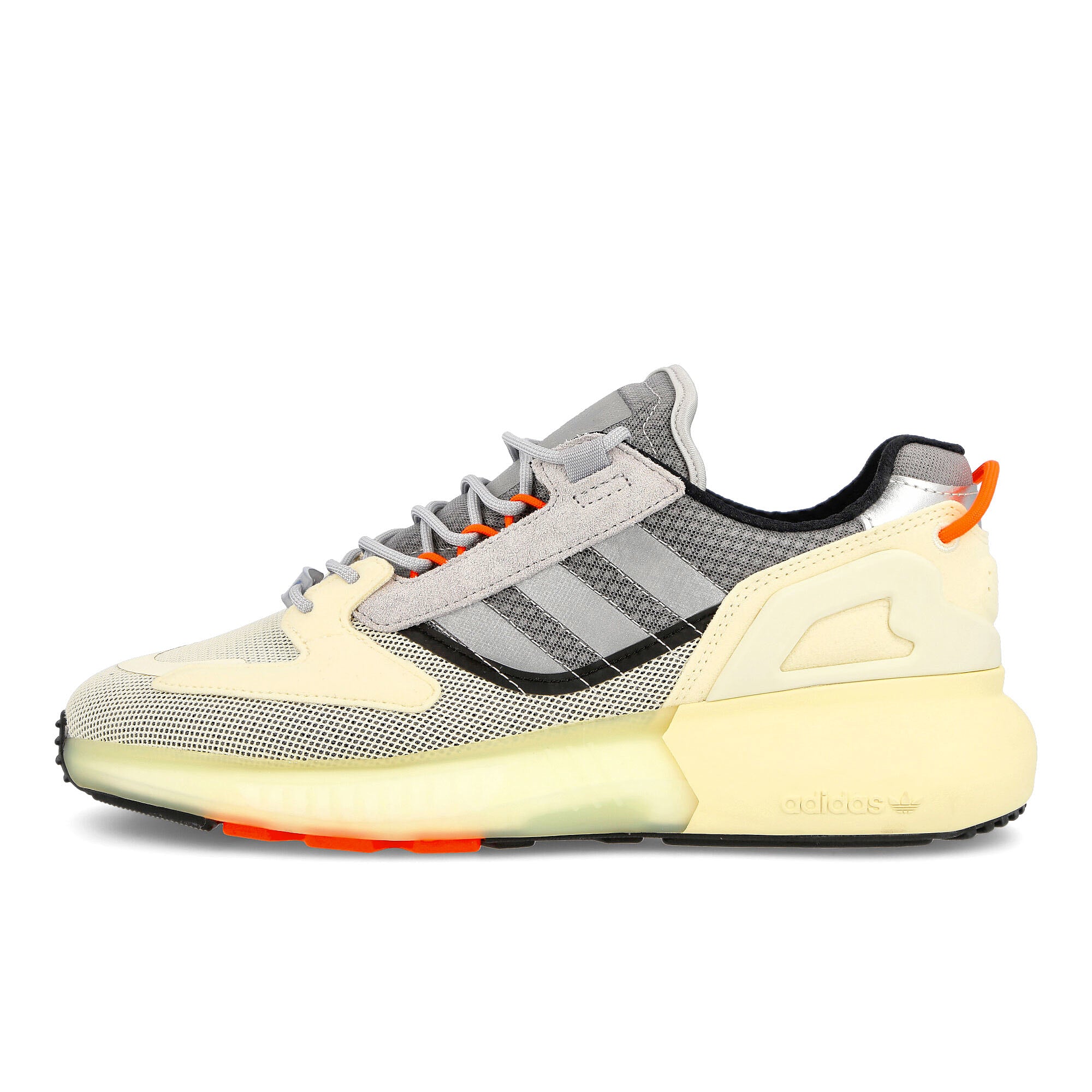 adidas zx 5k boost lerna Silver Metallic-Cream White-Solar Red Sneakers GY5993 | Overkill