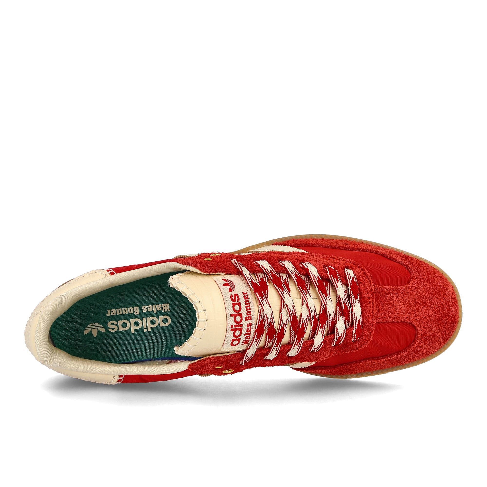adidas Wales Bonner x adidas Samba Scarlet / Ecru Tint / Scarlet Sneakers  Detailfoto | Overkill