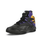 Reebok Shaq Attaq Core Black / Bold Purple / Collegiate Gold Sneakers  Close Up | Overkill