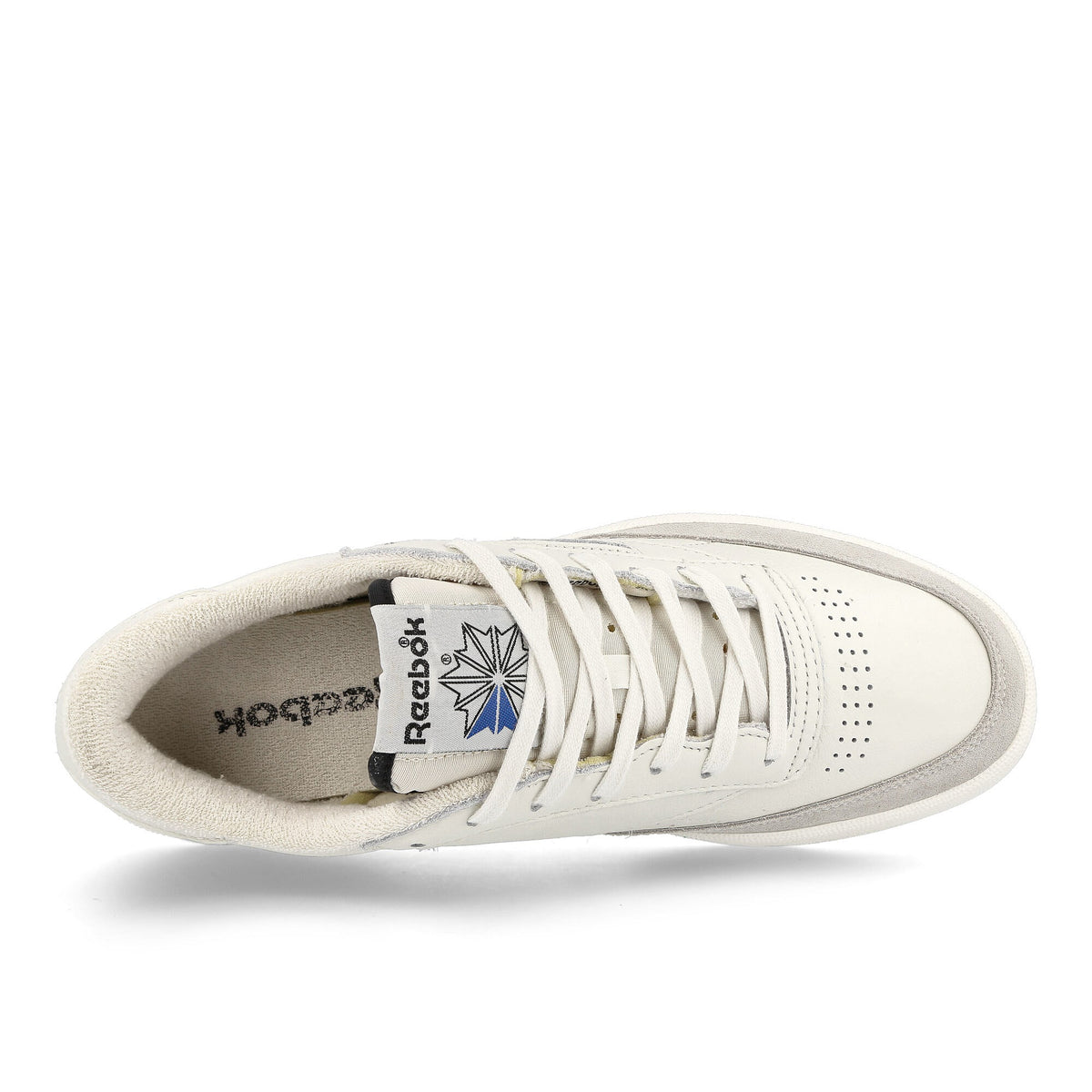 Reebok Club C Vintage Chalk / Black / Vector Blue Low Top Sneakers  Detailfoto | Overkill