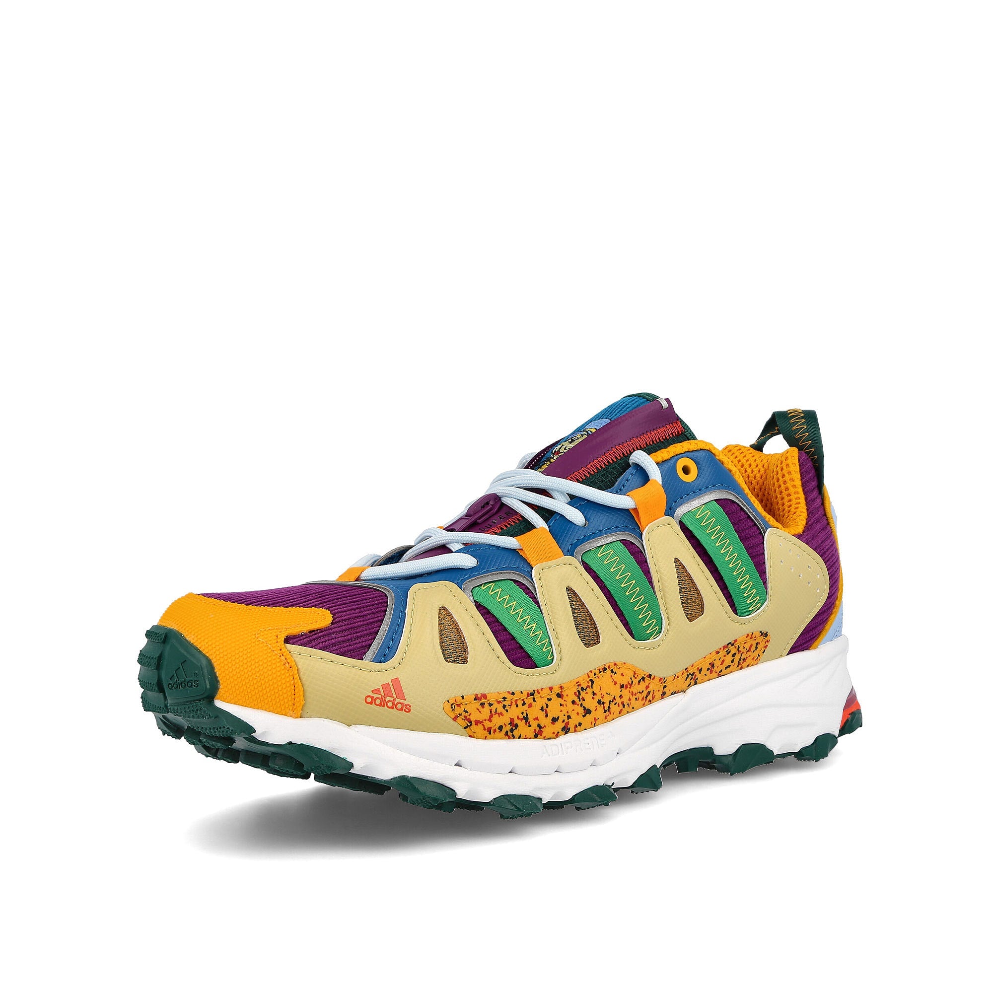 adidas Sean Wotherspoon x adidas Superturf Adventure Mesa-Halo Amber-Glory Purple Sneakers  Close Up | Overkill