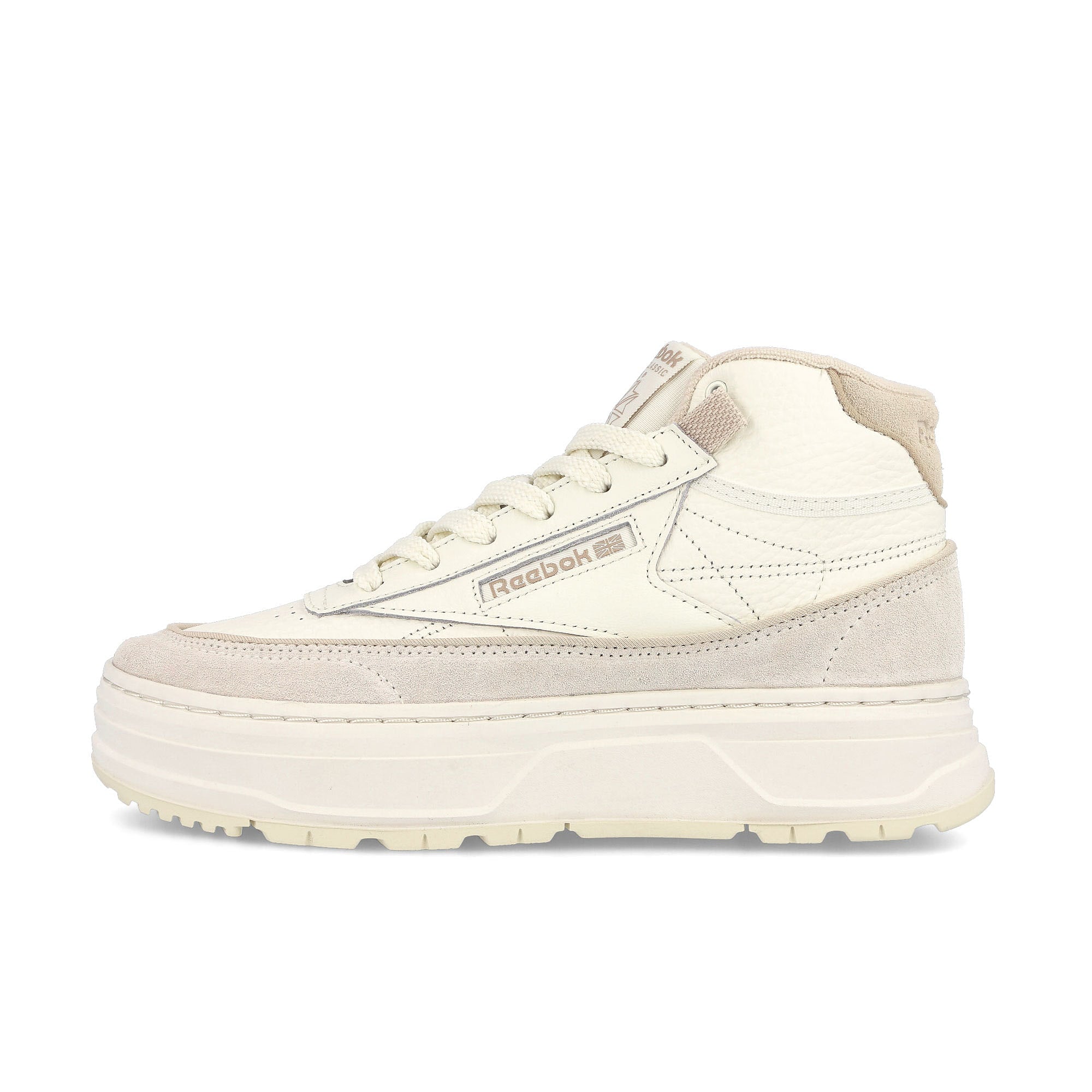 Reebok wmns club c geo mid Chalk-Alabaster-Modern Beige Sneakers GY8781 | Overkill