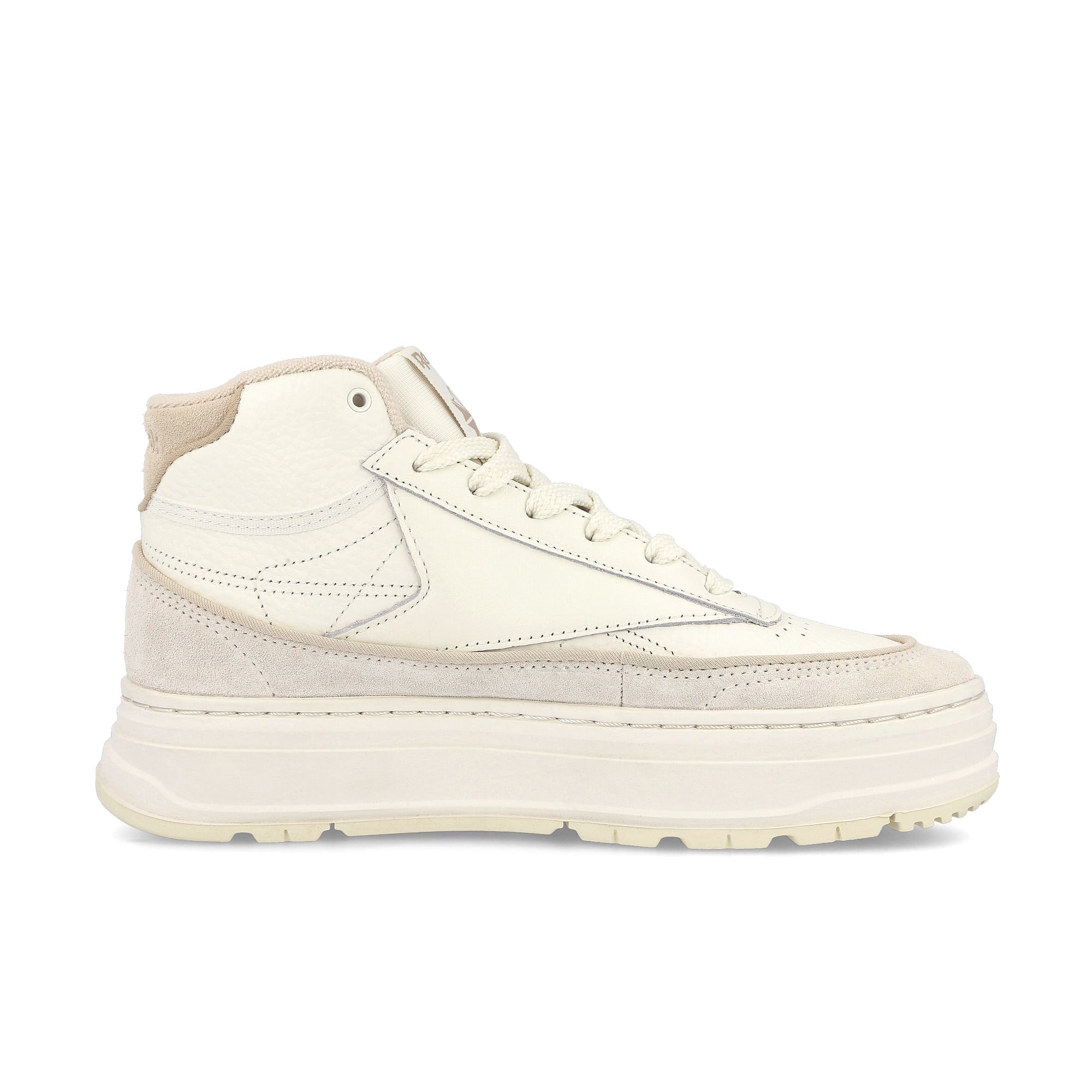 Reebok wmns club c geo mid Chalk-Alabaster-Modern Beige Sneakers  Silhouette | Overkill