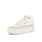Reebok wmns club c geo mid Chalk-Alabaster-Modern Beige Sneakers  Close Up | Overkill