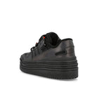 adidas wmns triple platforum low Core Black-Core Black-Solar Red Sneakers  Material | Overkill