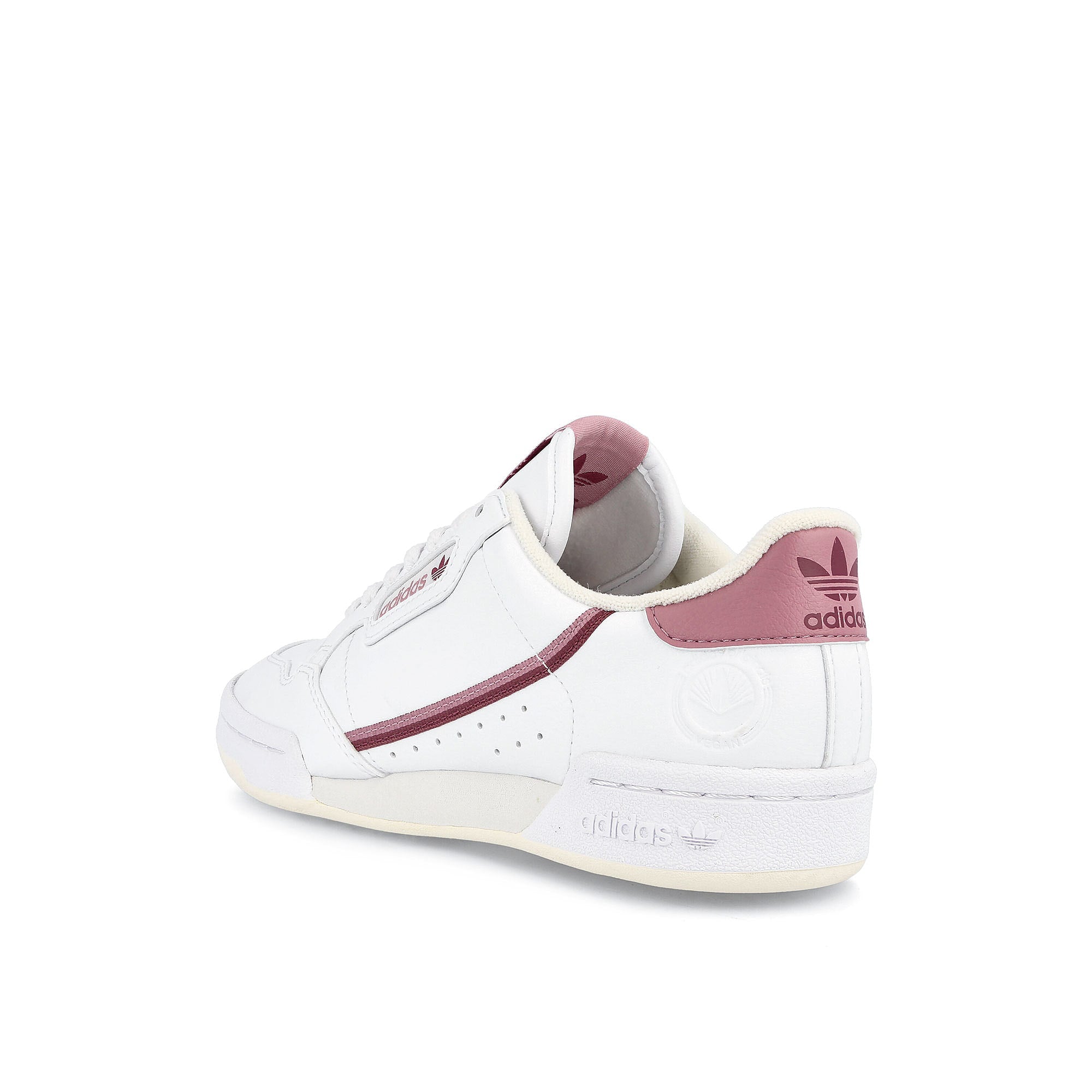 adidas wmns continental 80 vegan Footwear White-Off White-Magic Mauve Sneakers  Material | Overkill