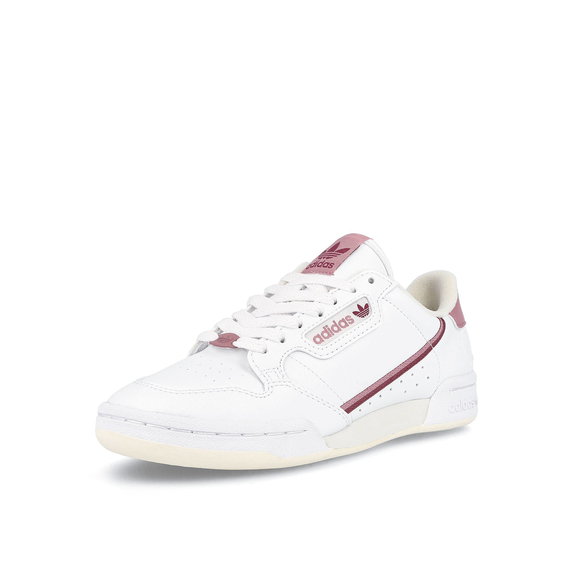 adidas wmns continental 80 vegan Footwear White-Off White-Magic Mauve Sneakers  Close Up | Overkill