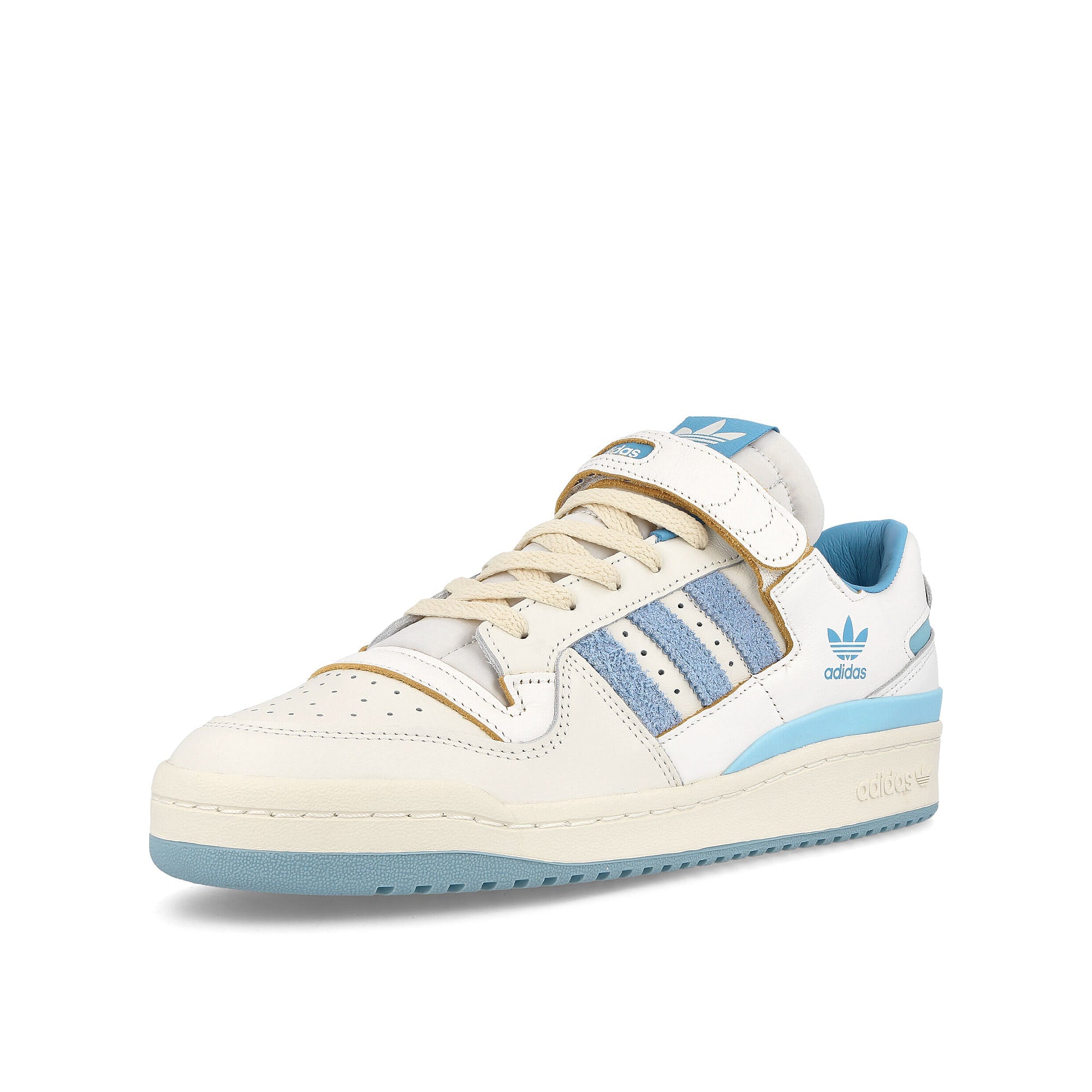 adidas forum 84 lg Footwear White-Clear Sky-Cream White Low Top Sneakers  Close Up | Overkill