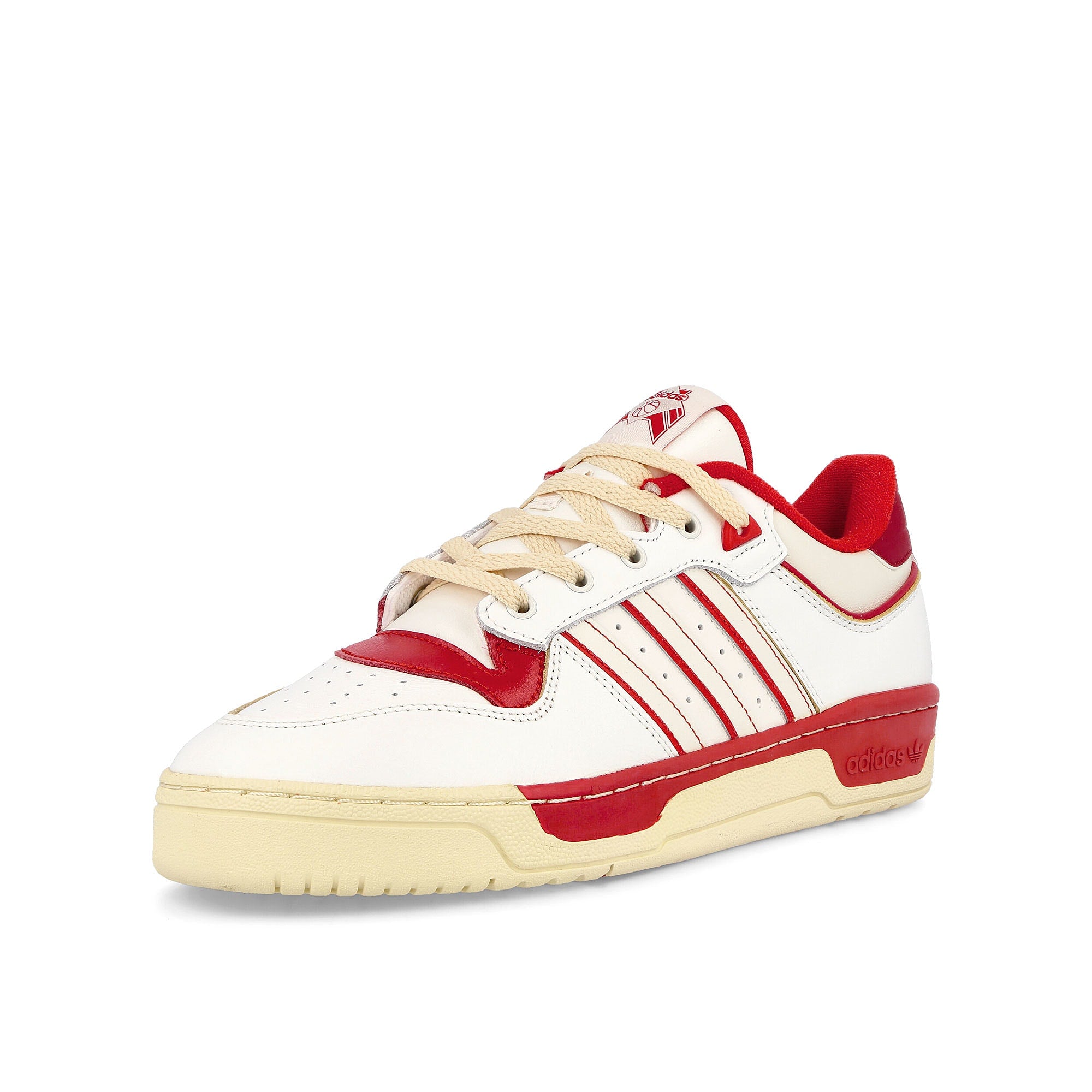 adidas Rivalry Low 86 Chalk White-Off White-Team Power Red Low Top Sneakers  Close Up | Overkill