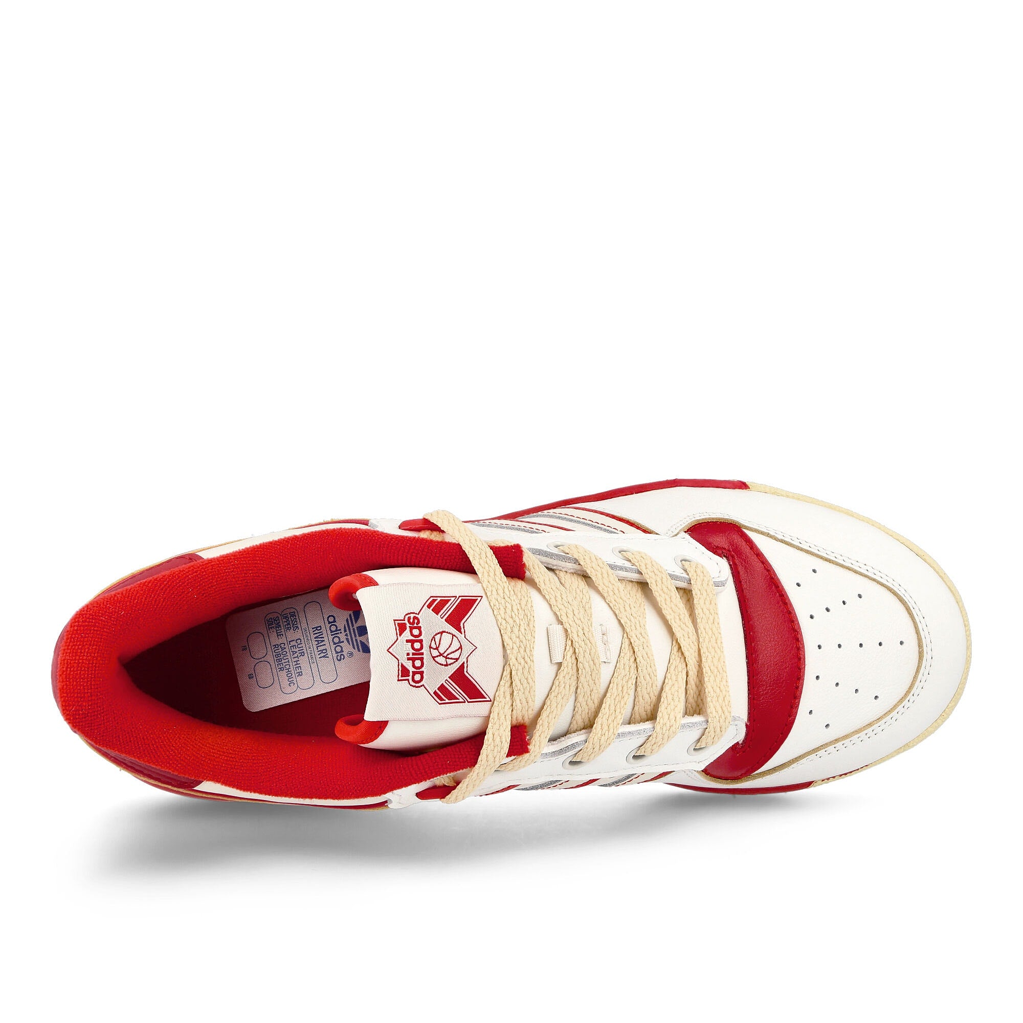 adidas Rivalry Low 86 Chalk White-Off White-Team Power Red Low Top Sneakers  Detailfoto | Overkill