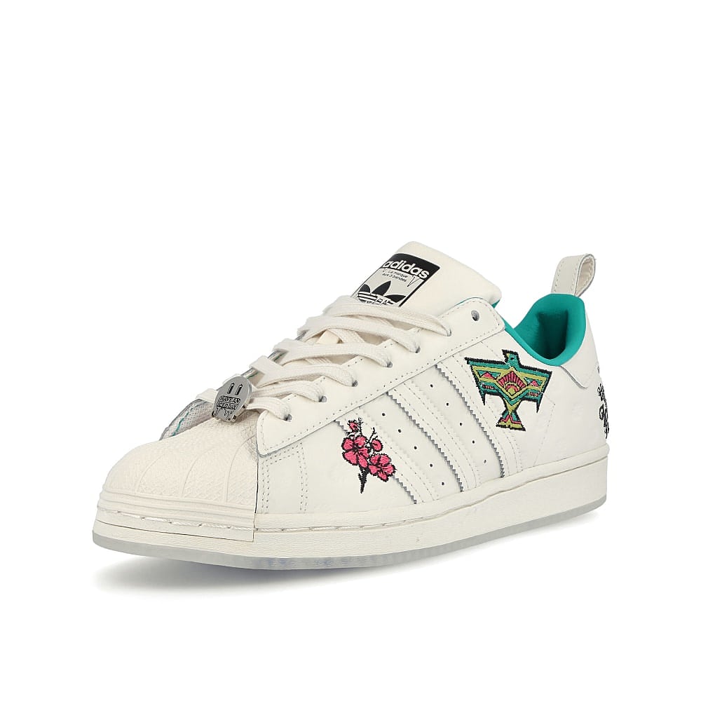 adidas AriZona x adidas Superstar Chalk White-Chalk White-Chalk White Sneakers  Close Up | Overkill