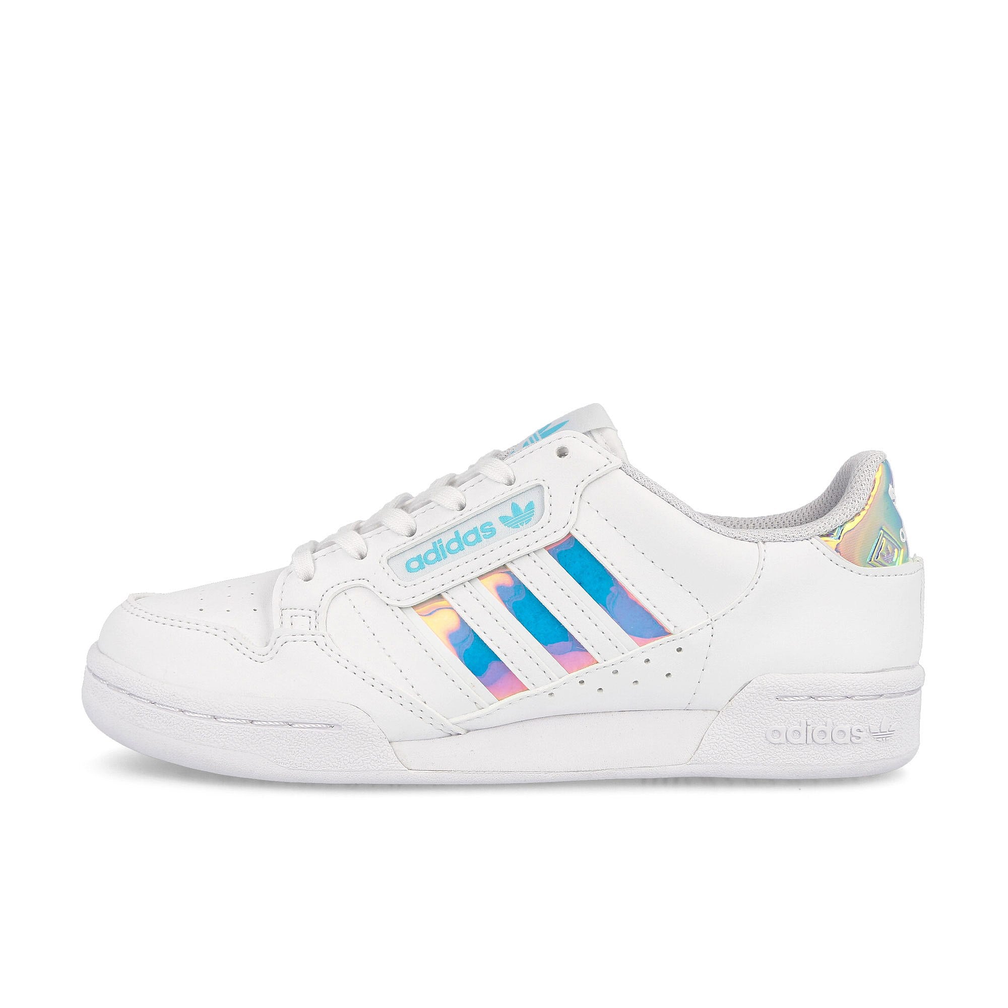 adidas continental 80 stripes junior Footwear White / Footwear White / Pulse Aqua  GZ3255 | Overkill