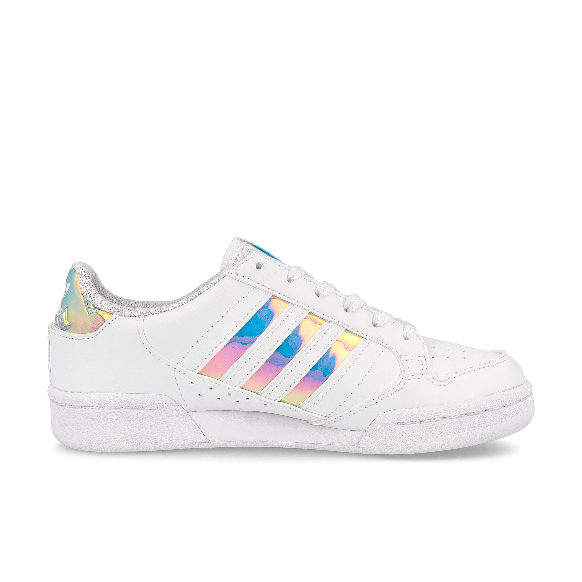 adidas continental 80 stripes junior Footwear White / Footwear White / Pulse Aqua   Material | Overkill