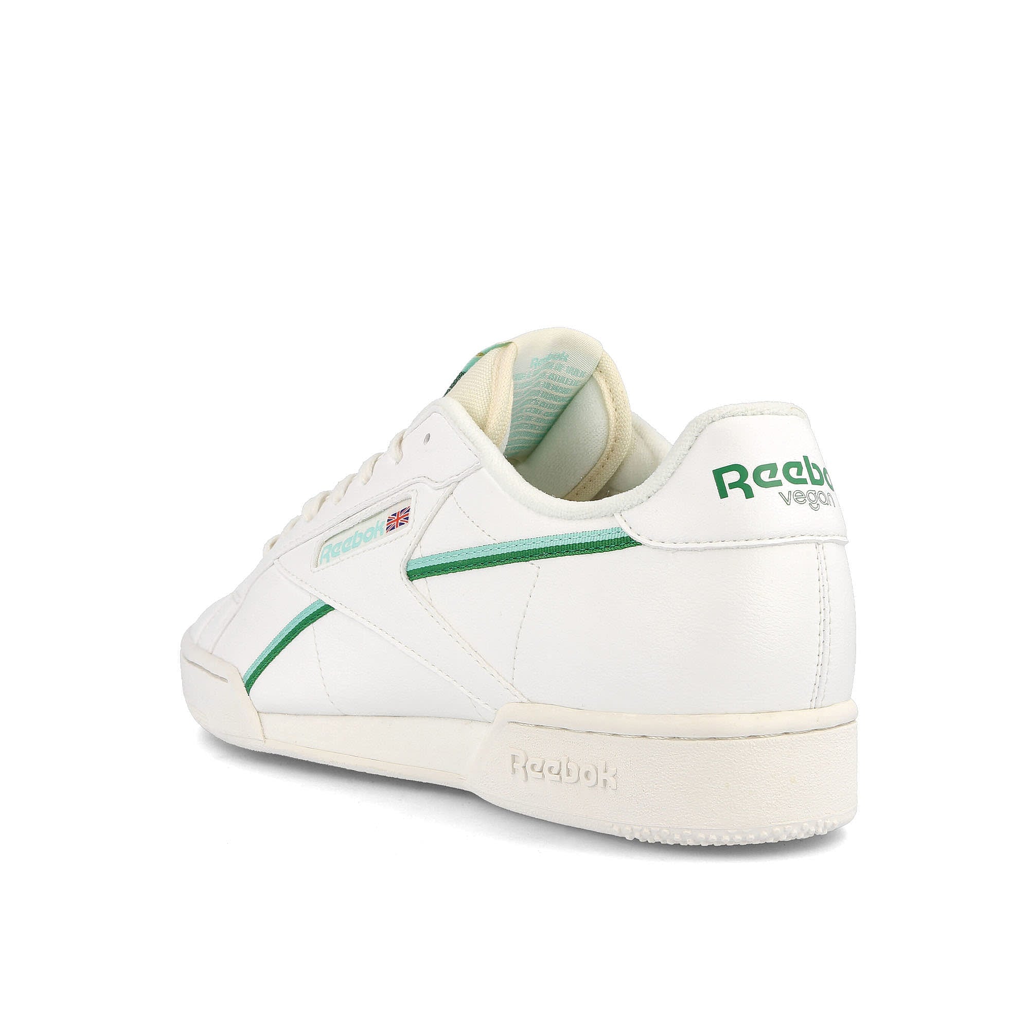 Reebok npc uk ii vegan Chalk / Hint Mint / Glen Green  Close-up | Overkill