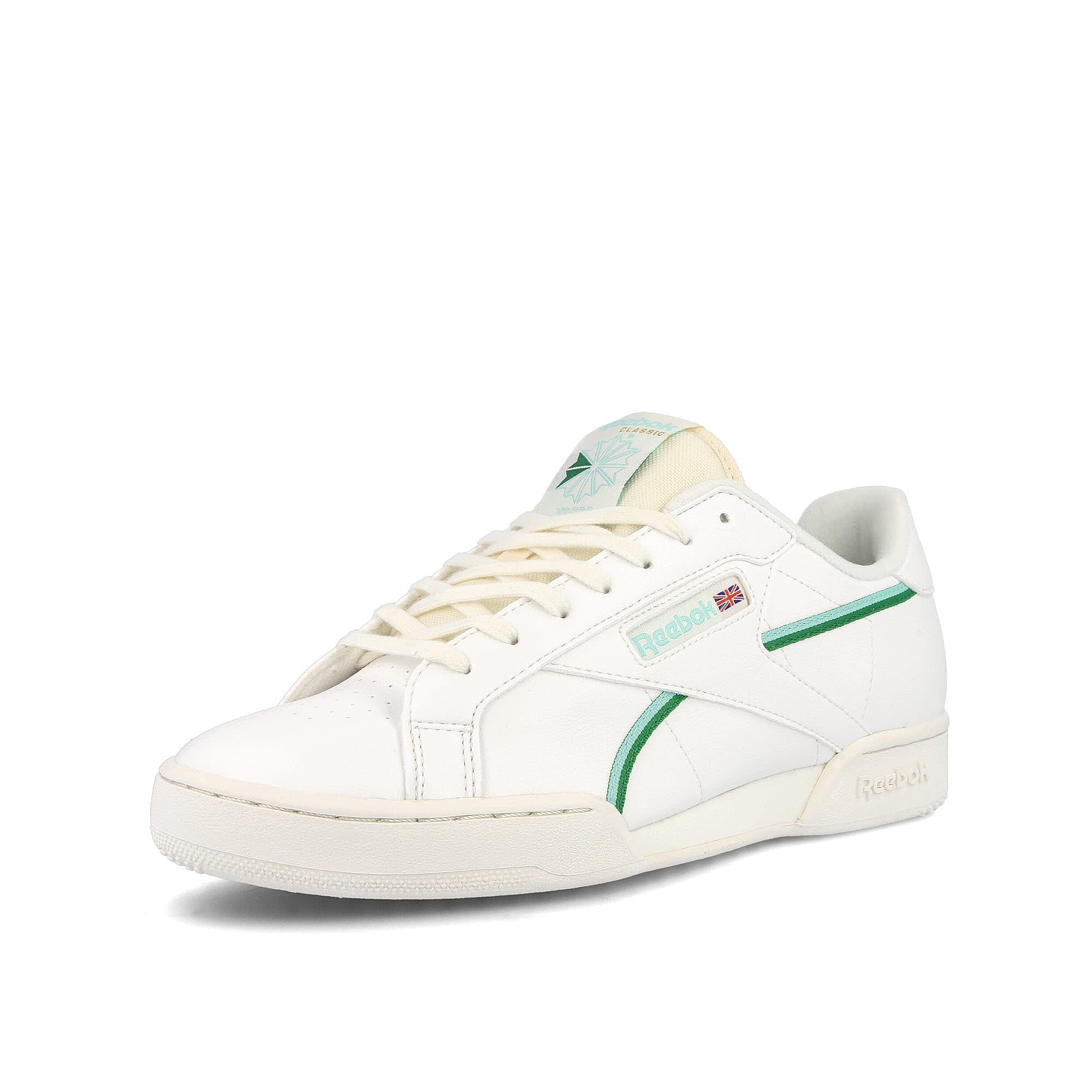 Reebok npc uk ii vegan Chalk / Hint Mint / Glen Green  Detailfoto | Overkill