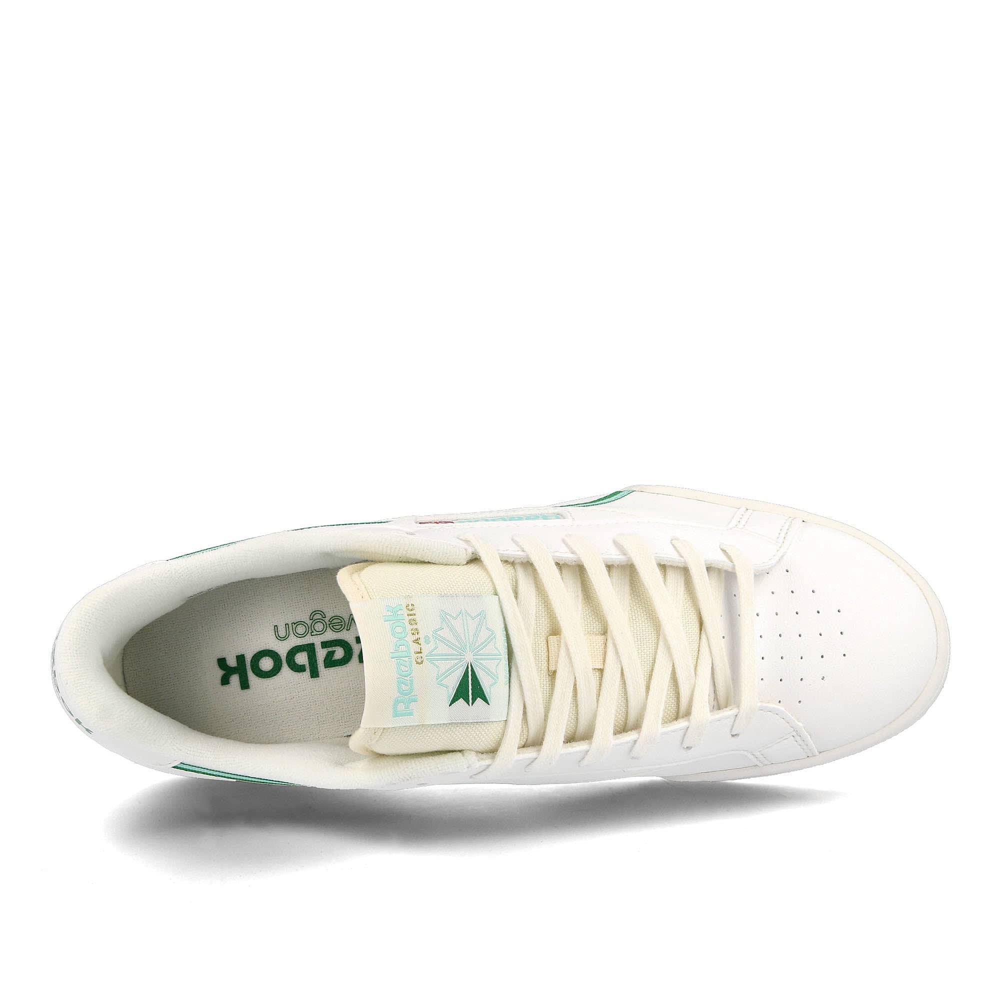 Reebok npc uk ii vegan Chalk / Hint Mint / Glen Green  Detail view 1 | Overkill