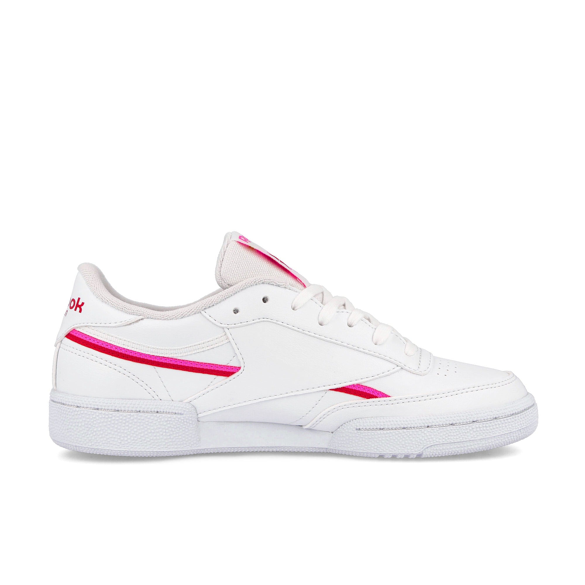 Reebok wmns club c 85 vegan Footwear White / Atomic Pink / Vector Red Low Top Sneakers  Silhouette | Overkill