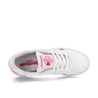 Reebok wmns club c 85 vegan Footwear White / Atomic Pink / Vector Red Low Top Sneakers  Detailfoto | Overkill